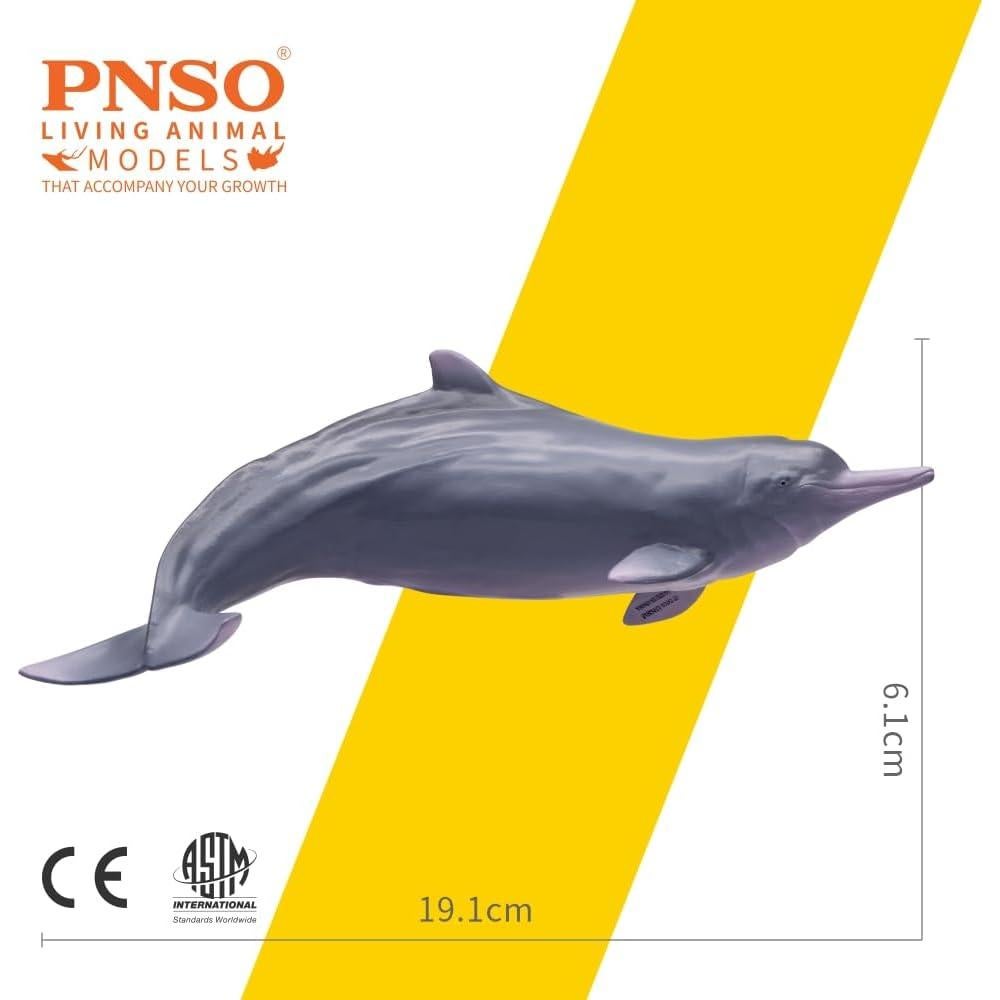 Figura de Delfín Blanco Chino PNSO Animal Vivo 17.78 cm
