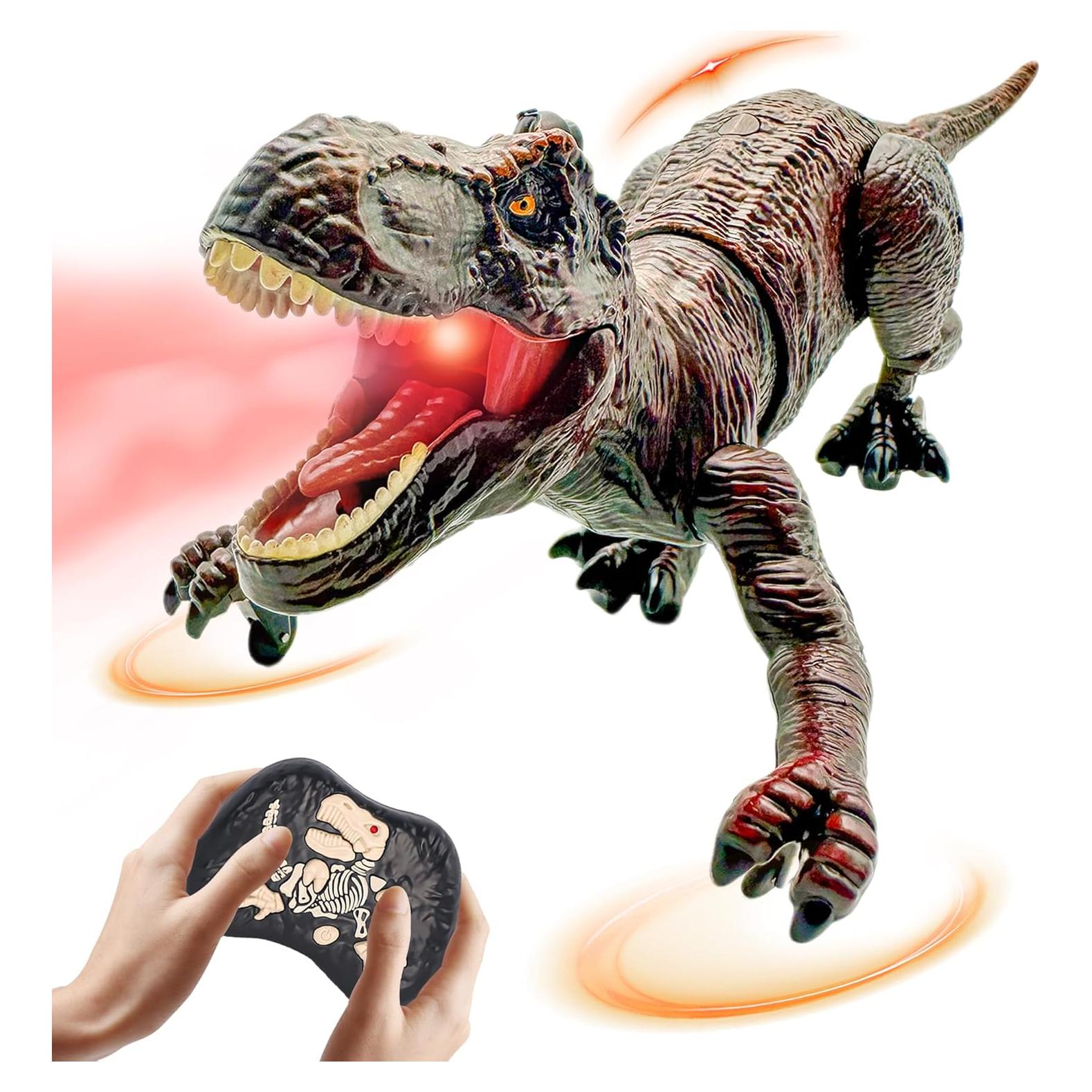 Dinosaurio RC T-Rex Moskido 35.1x17.3x14.5cm Marrón