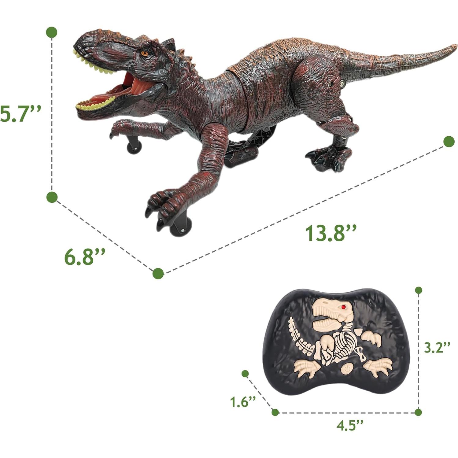 Dinosaurio RC T-Rex Moskido 35.1x17.3x14.5cm Marrón