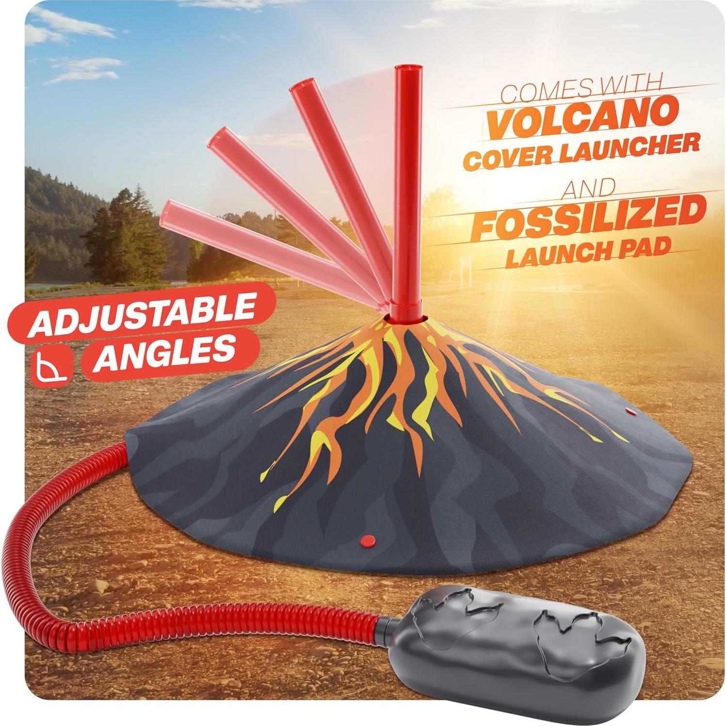 Lanzador de Cohetes de Dinosaurio Ninja Blast - Juguete Exterior 3-8 Años