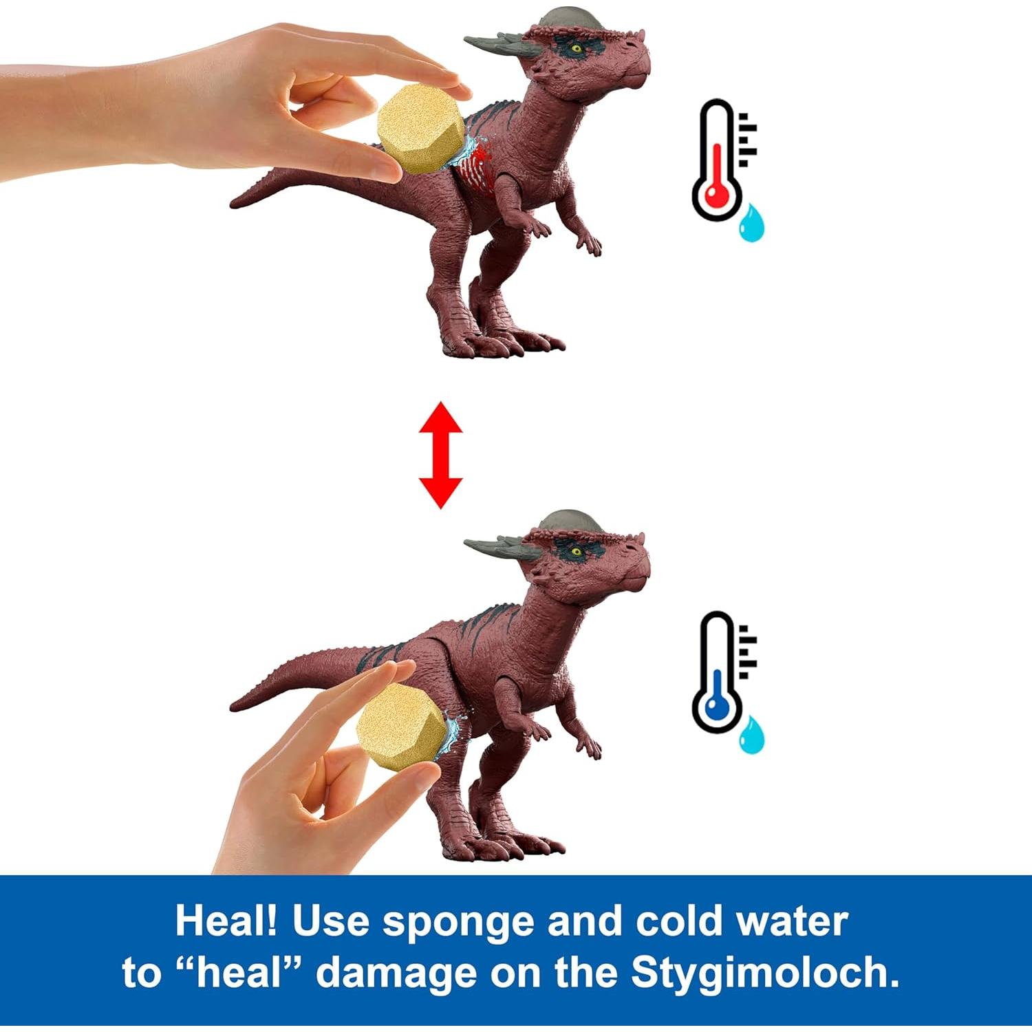 Mattel Dinosaurios Revelación 2 Juguetes con Arena de Batalla