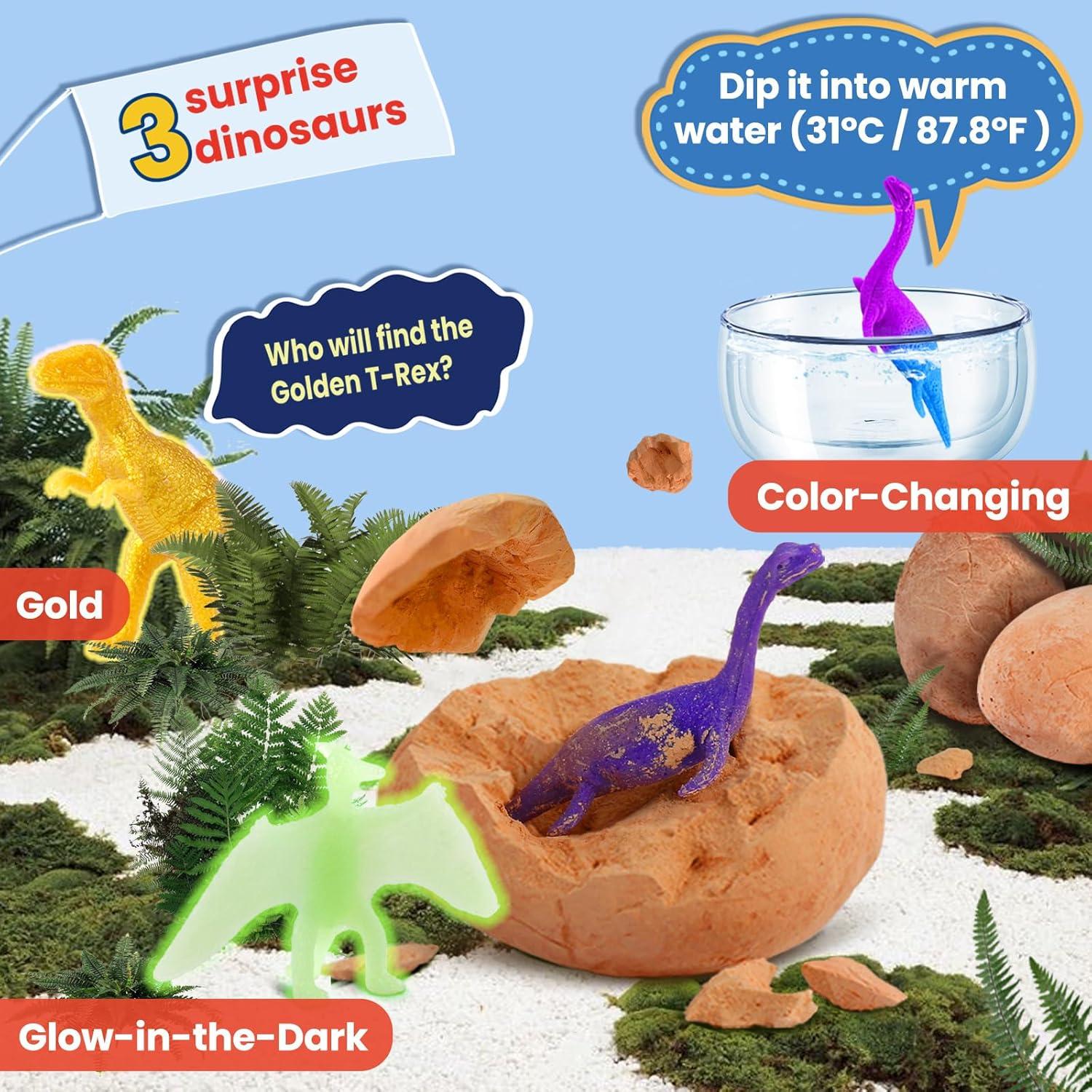 Kit de Excavación de Dinosaurios Zippytots - 12 Huevos Educativos