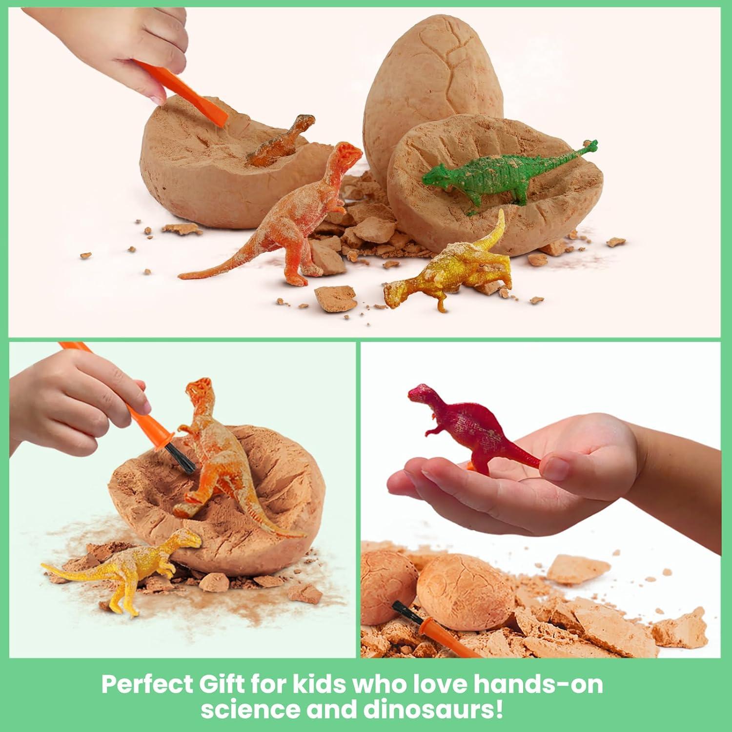 Kit de Excavación de Dinosaurios Zippytots - 12 Huevos Educativos