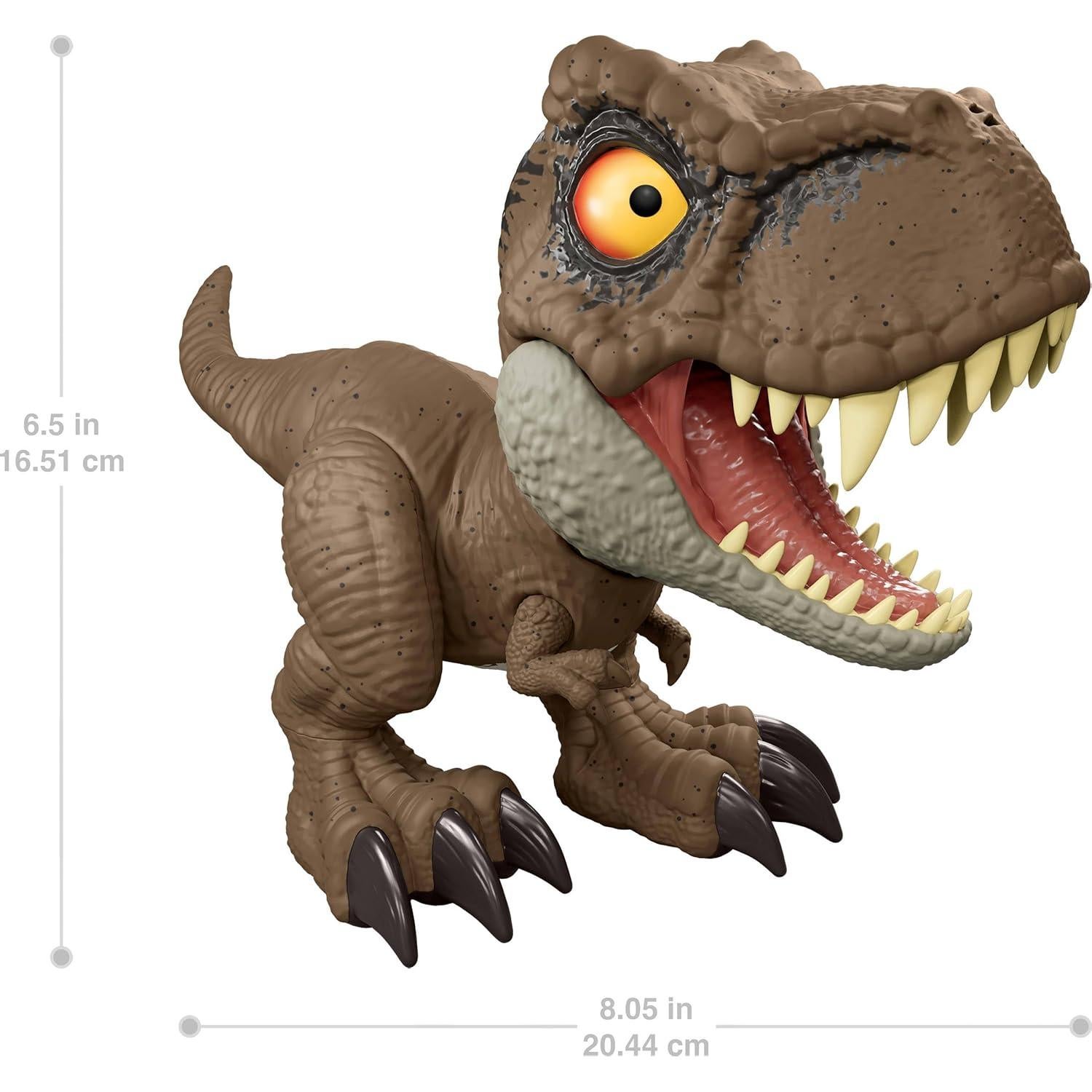 Figura Dinosaurio T. Rex Roar Command Mattel 20.32 cm Interactivo