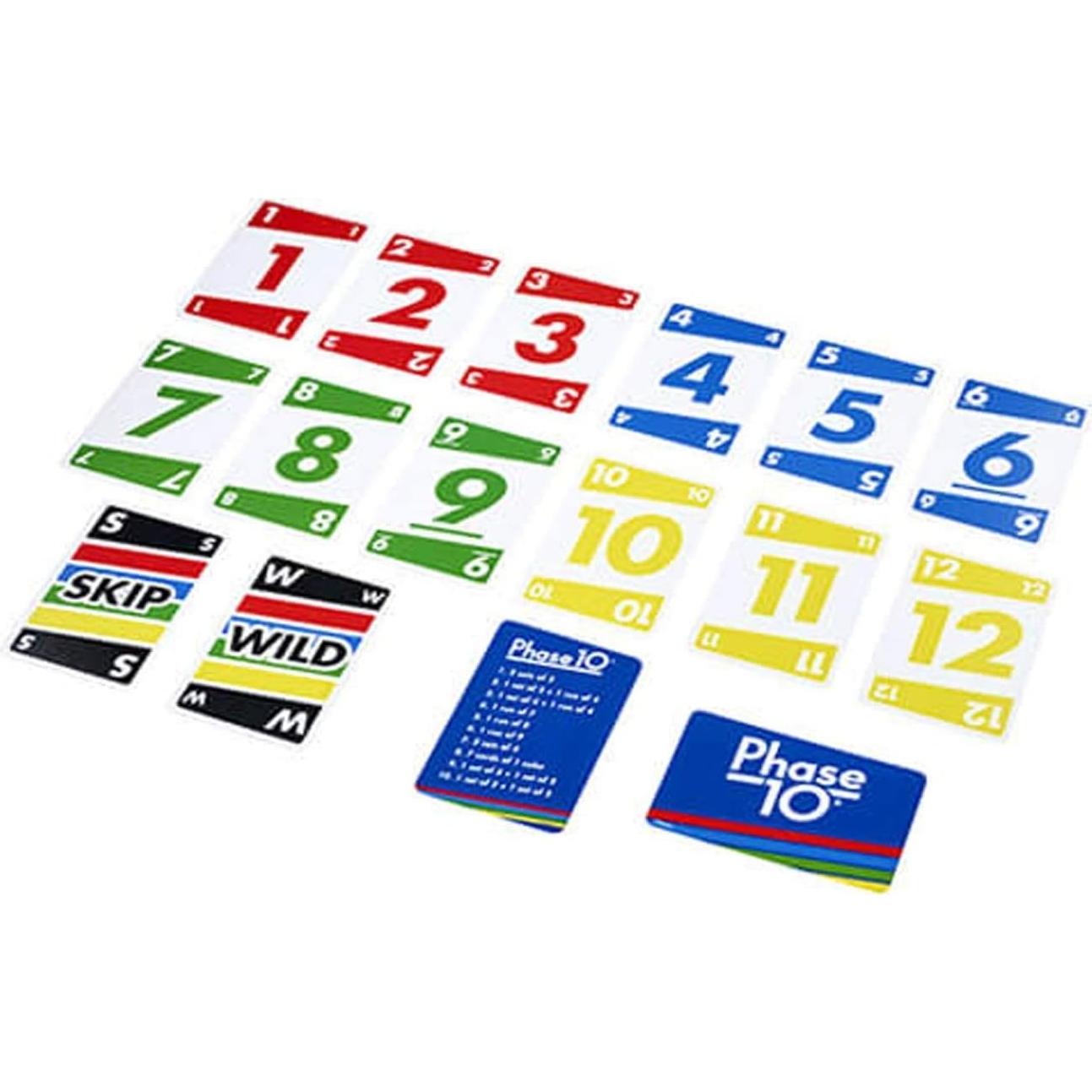 Juego de cartas Phase 10 y Skip-Bo Mattel para 2 a 7 jugadores