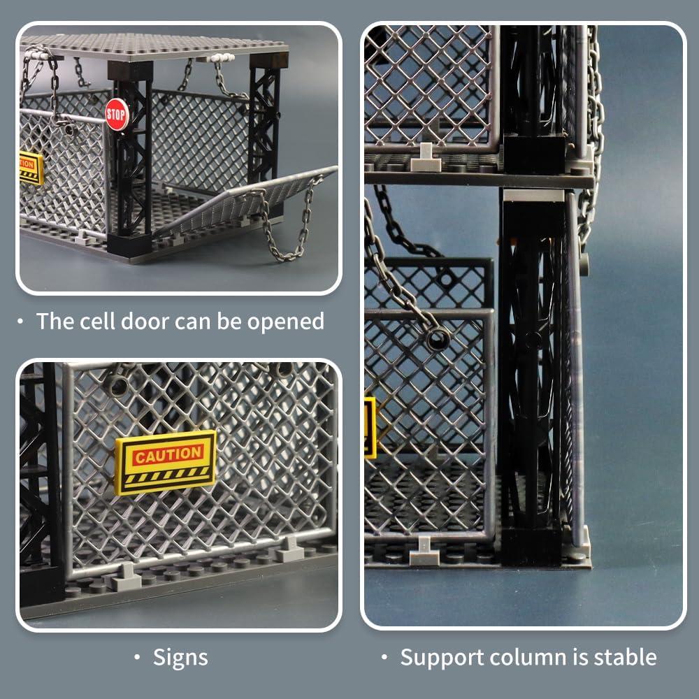 Conjunto de Bloques de Construcción JQARCH Jaula Cerrada 120 Piezas