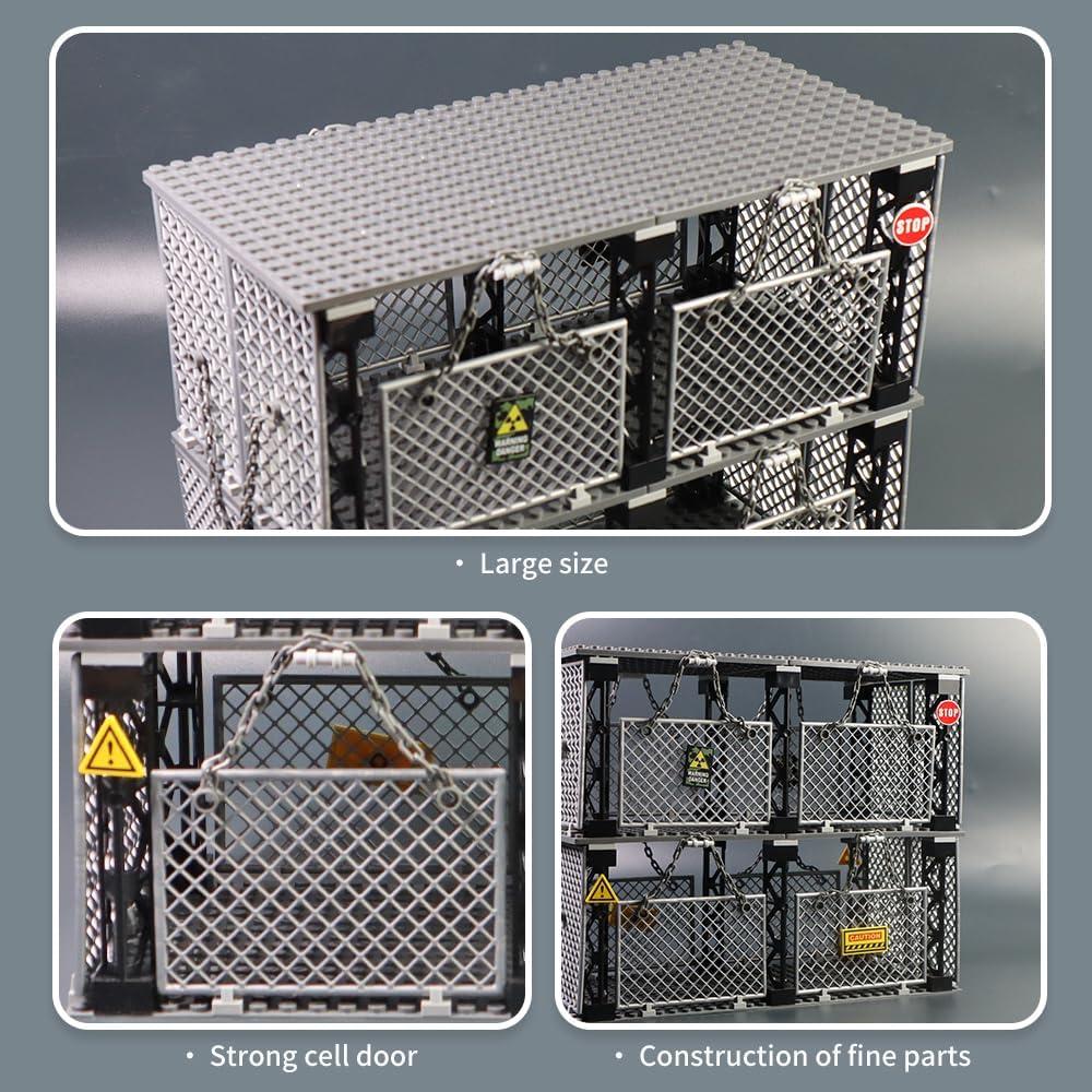 Conjunto de Bloques de Construcción JQARCH Jaula Cerrada 120 Piezas