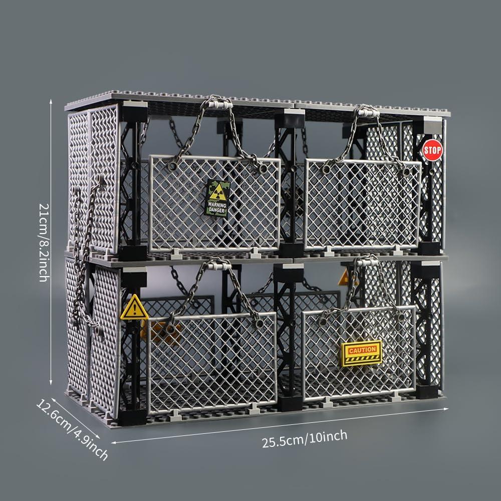 Conjunto de Bloques de Construcción JQARCH Jaula Cerrada 120 Piezas