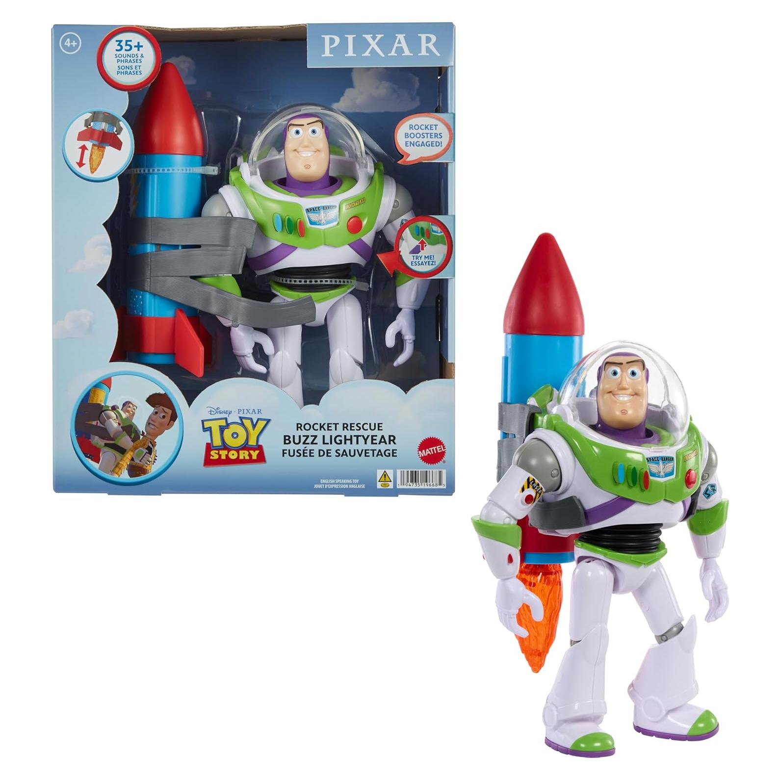 Figura de acción Buzz Lightyear Mattel 30.48 cm con sonidos