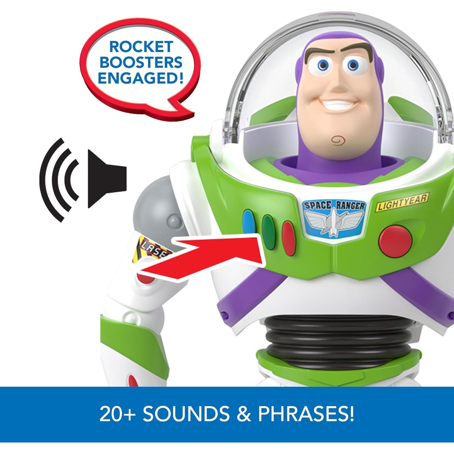 Figura de acción Buzz Lightyear Mattel 30.48 cm con sonidos