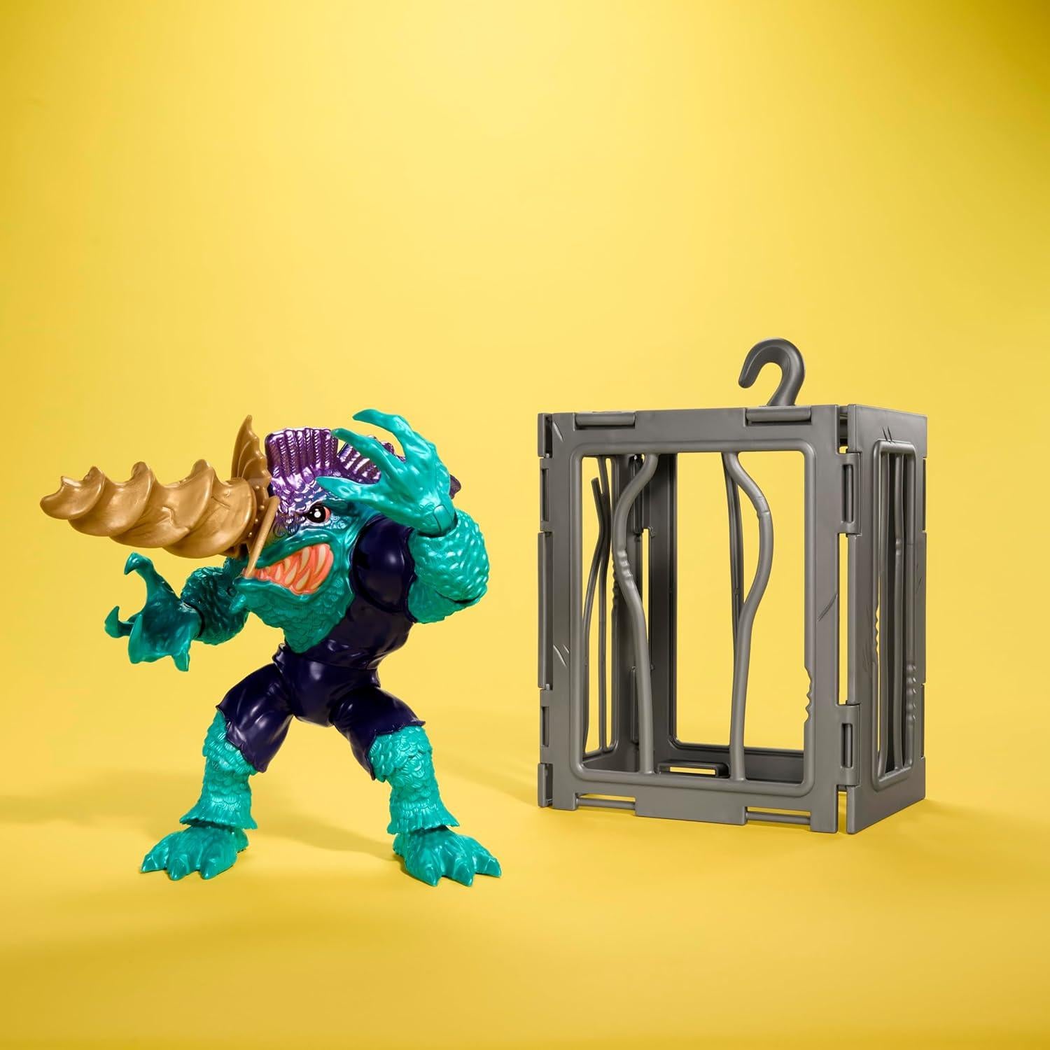 Figura de Acción Mattel Street Sharks Slash 15 cm con Taladro