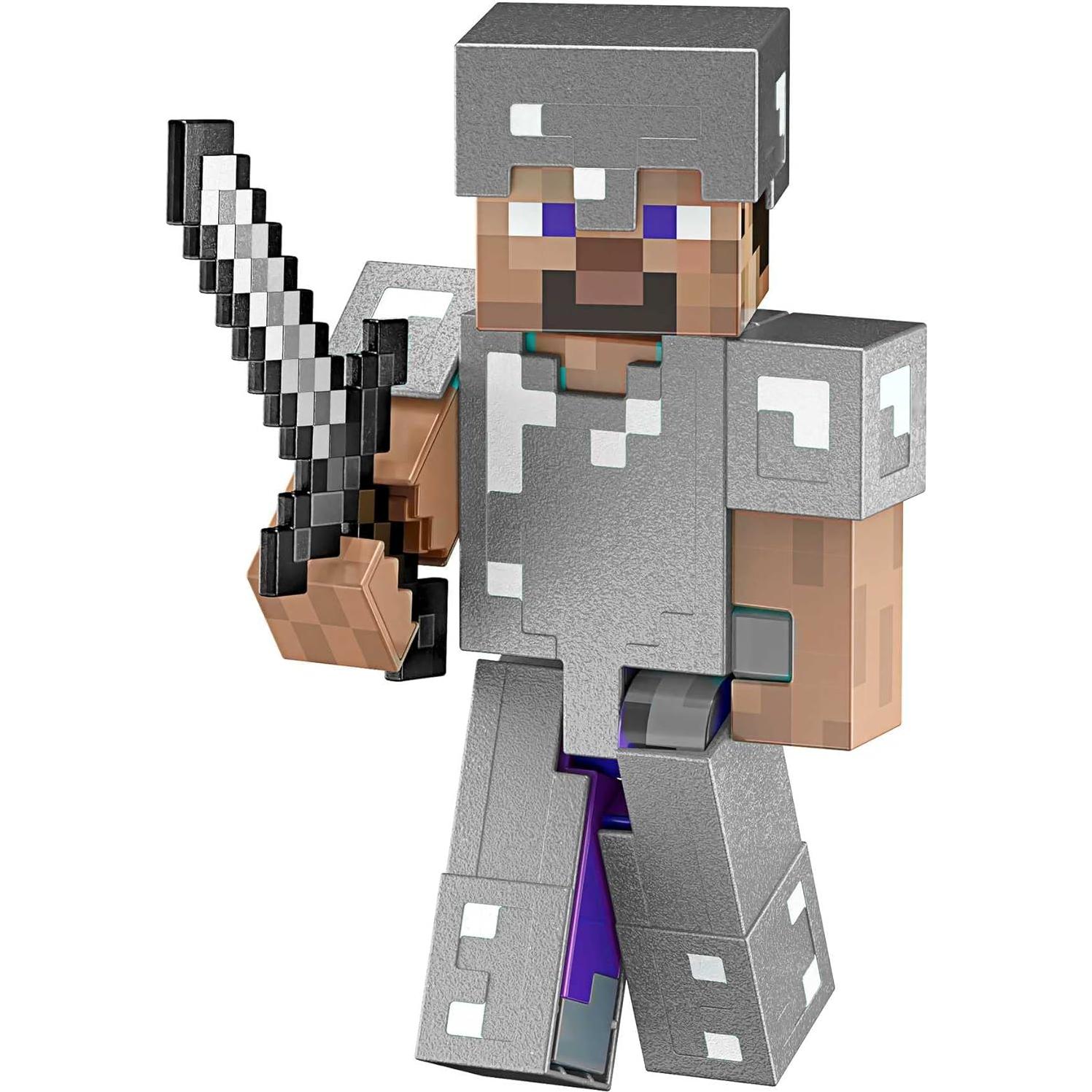 Figura de acción Steve Diamante Mattel Minecraft 14 cm