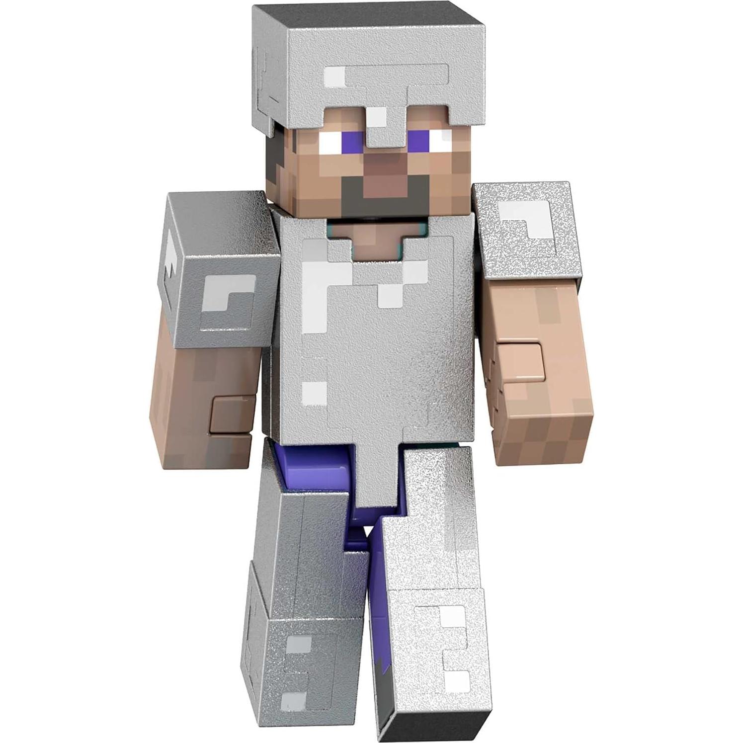 Figura de acción Steve Diamante Mattel Minecraft 14 cm