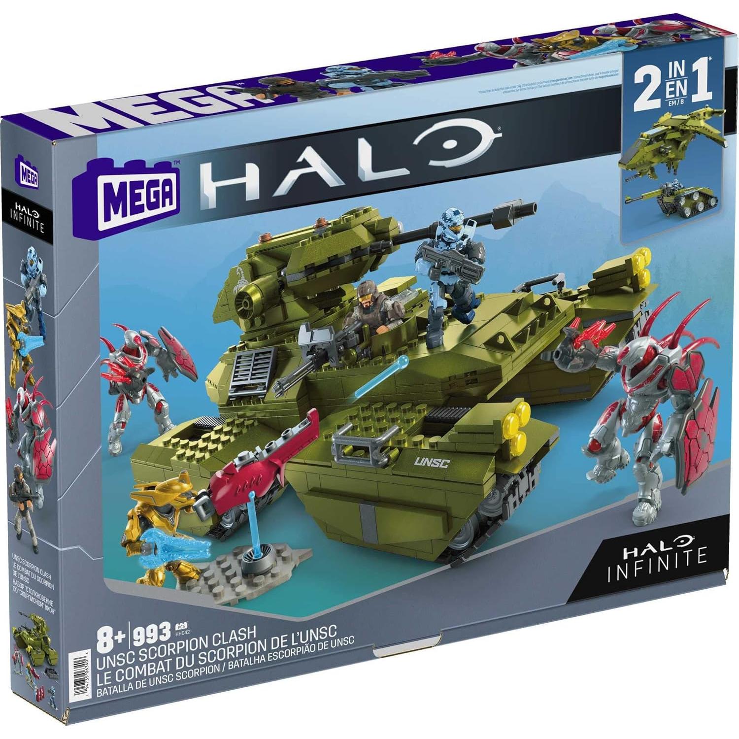 Set de Construcción MEGA Halo Tanque Scorpion UNSC 993 Piezas