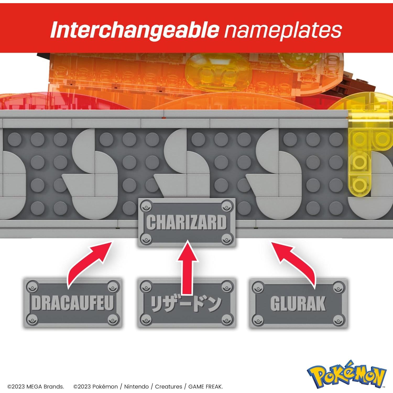 Juguete de Construcción Charizard Mattel 1664 Piezas Movible