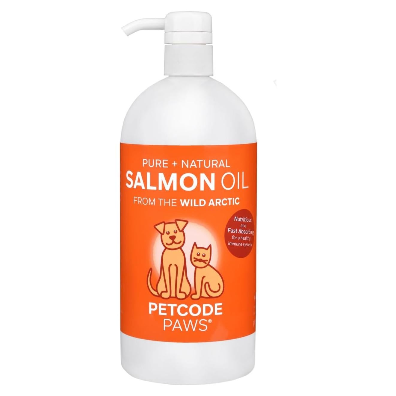 Aceite de Salmón 100% Puro Purecode 0.95 L para Perros y Gatos