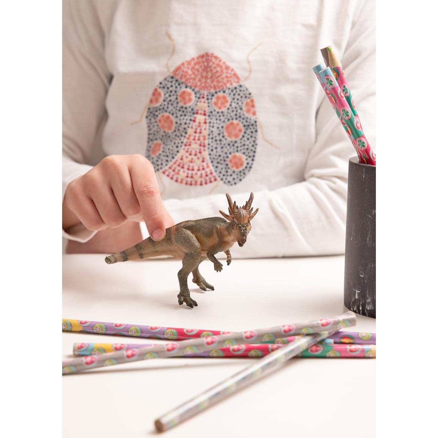 Figura de Dinosaurio Stygimoloch Papo - Pintada a Mano 9x7x8cm