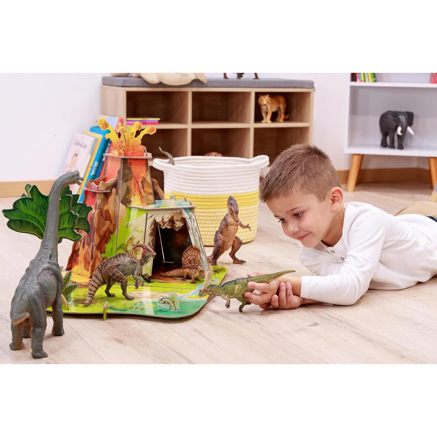 Figura de Dinosaurio Stygimoloch Papo - Pintada a Mano 9x7x8cm