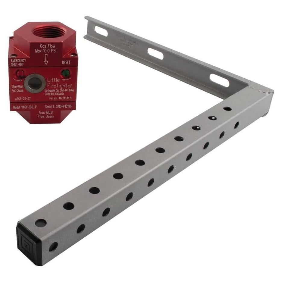 Válvula de Cierre de Gas Watts VAGV100 1" Plata para Terremotos