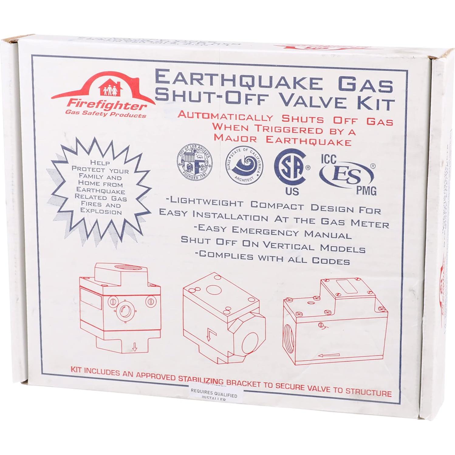 Válvula de Cierre de Gas Watts VAGV100 1" Plata para Terremotos