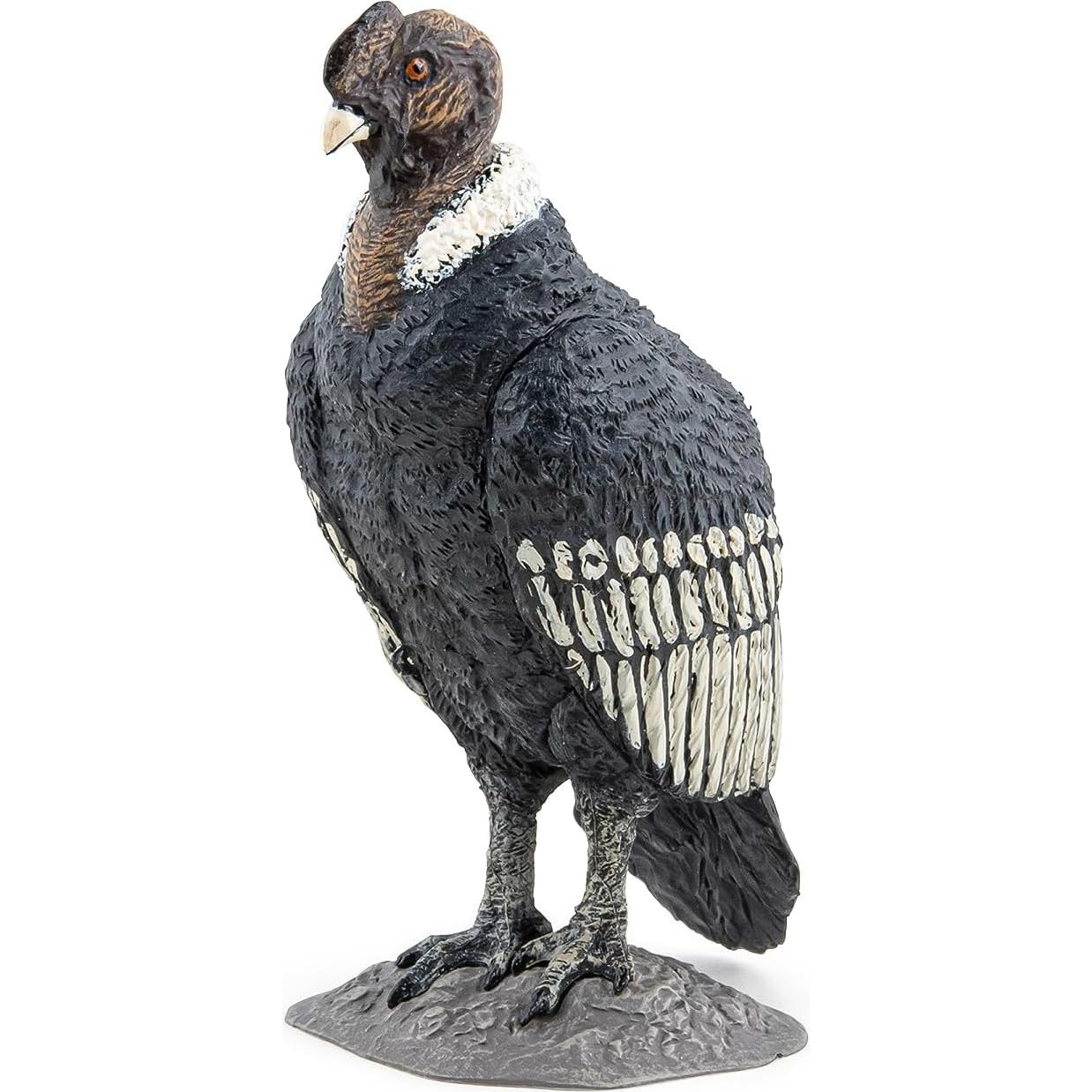 Figura Cóndor Andino Papo 5.5x8x8 cm Pintada a Mano