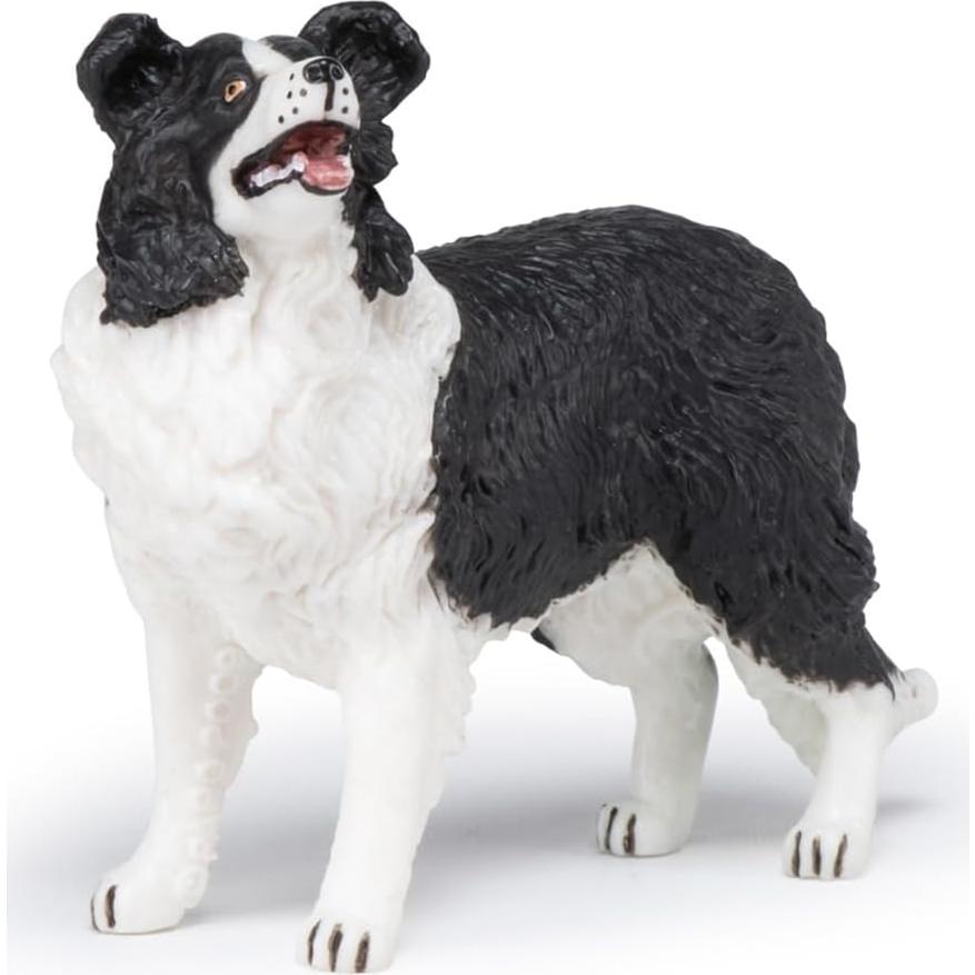 Figura Collie de la Frontera Papo - Pintada a Mano 9.5 cm