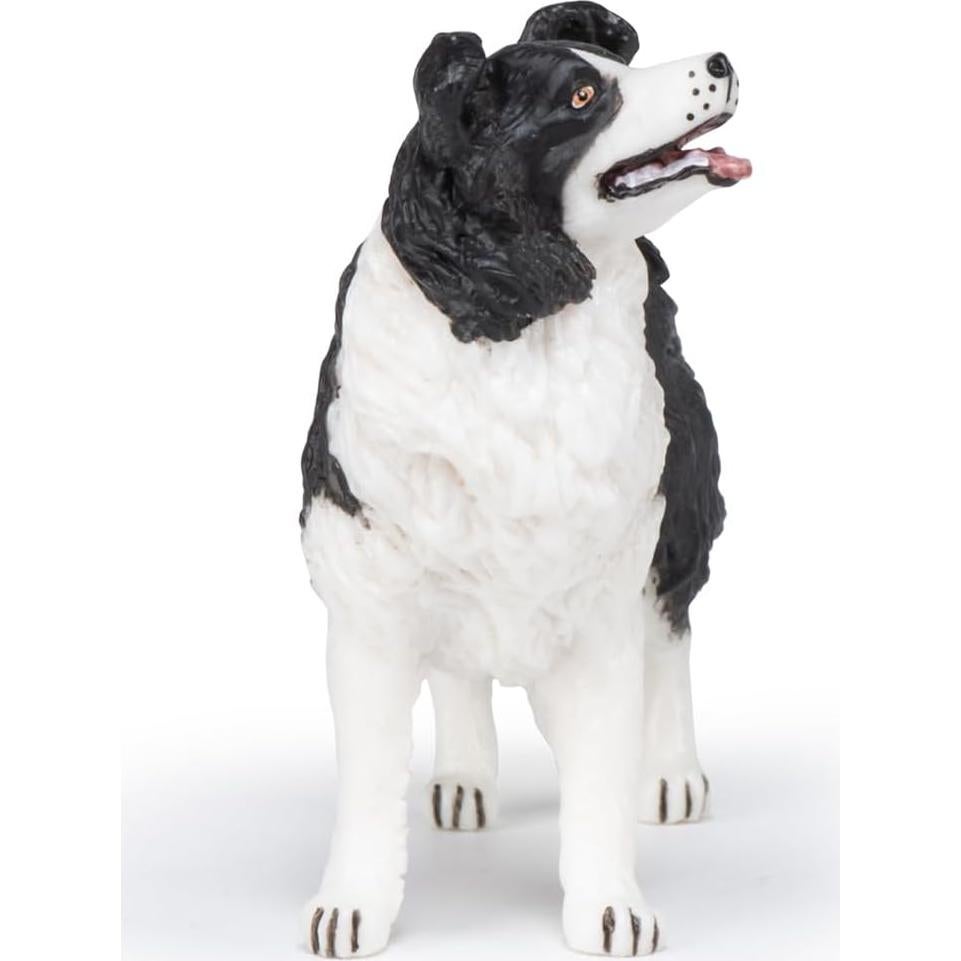 Figura Collie de la Frontera Papo - Pintada a Mano 9.5 cm