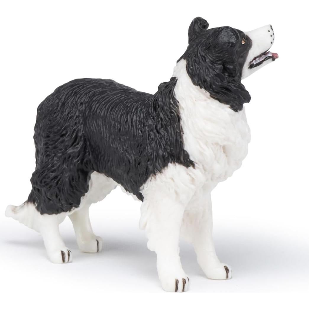 Figura Collie de la Frontera Papo - Pintada a Mano 9.5 cm