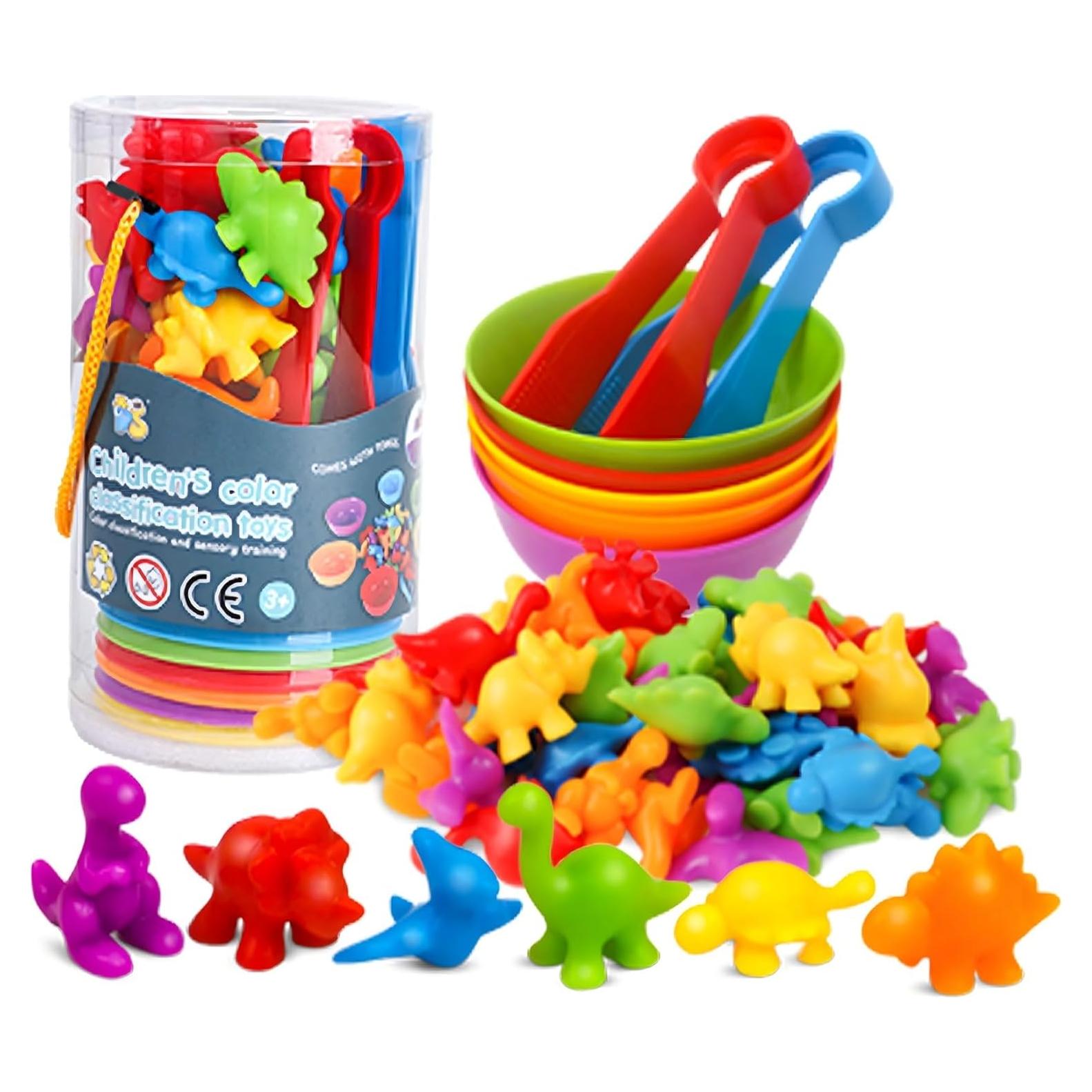 Juego de Clasificación de Dinosaurios TSYAN para Niños 3-5 Años