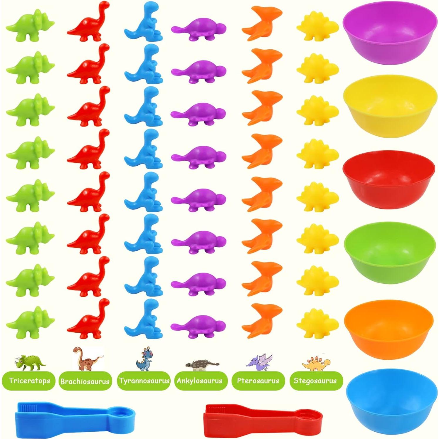 Juego de Clasificación de Dinosaurios TSYAN para Niños 3-5 Años