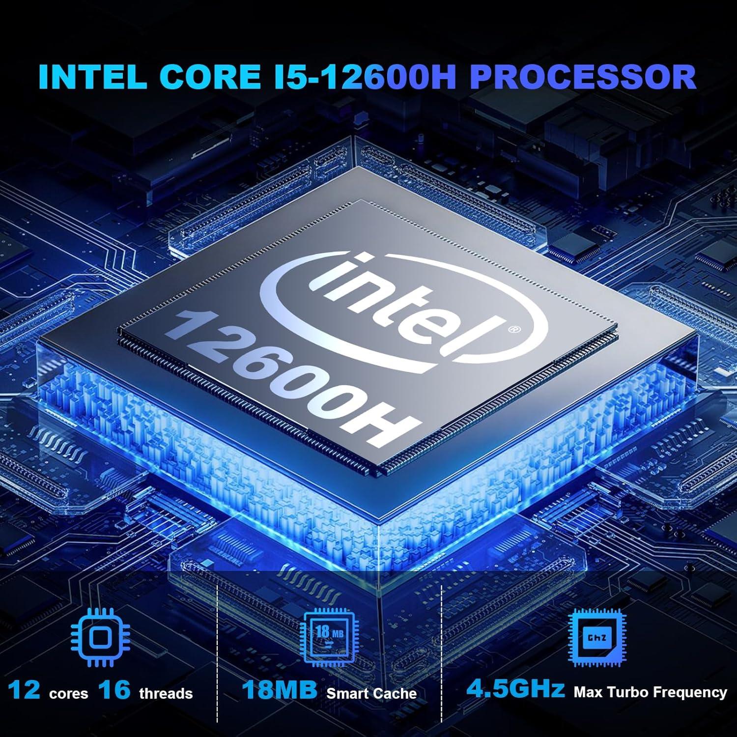 Mini PC AWOW HI12 i5-12600H 32GB RAM 1TB SSD 4K