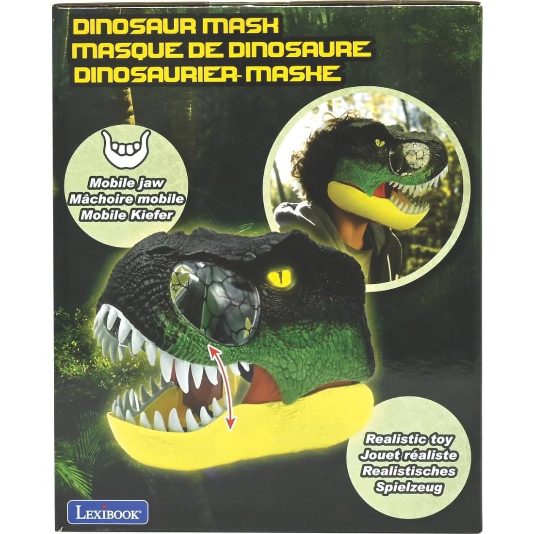 Máscara de Dinosaurio Lexibook RPDINO01 con Mandíbula Móvil y Sonidos