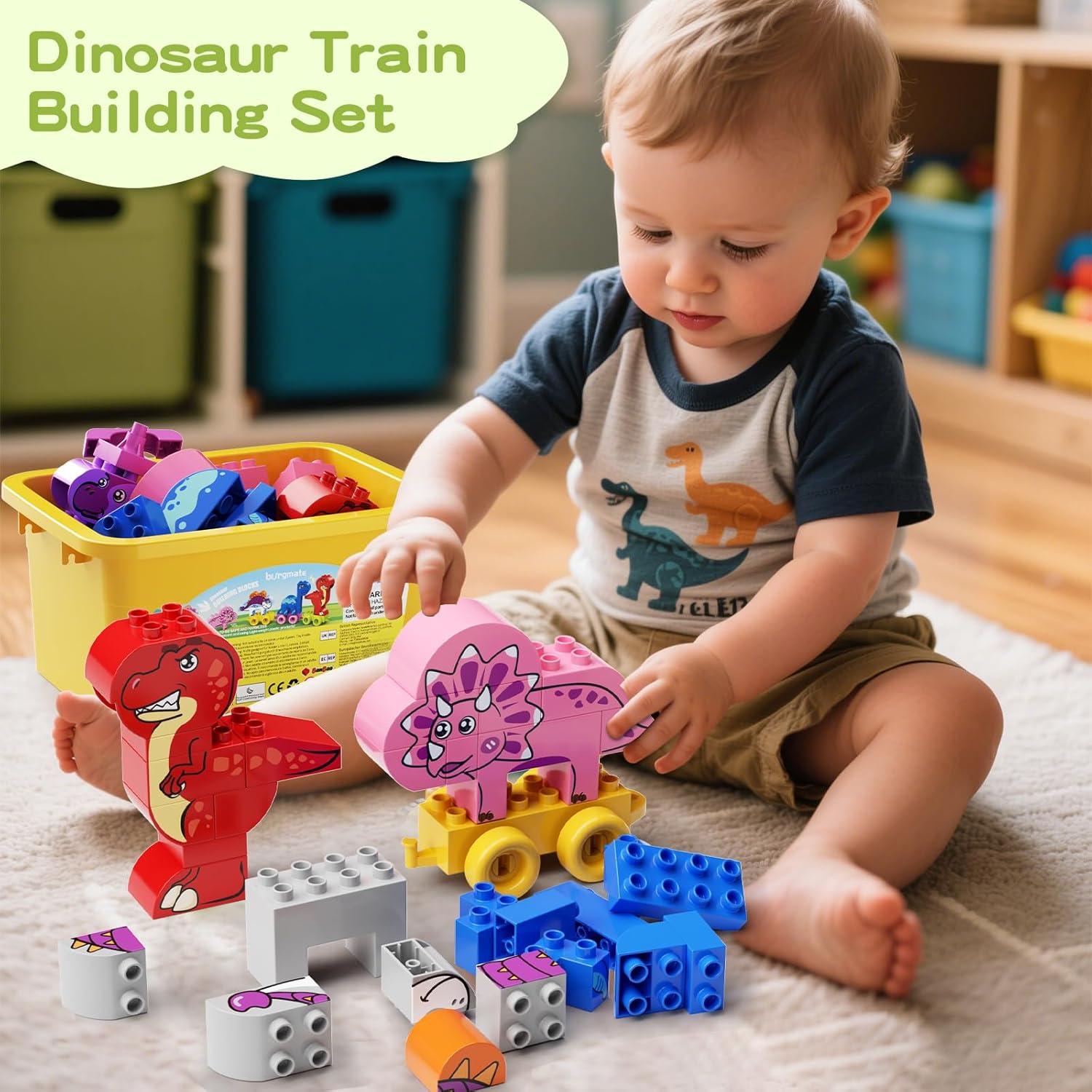 Set de Bloques de Construcción de Dinosaurios Burgmate 5 Piezas