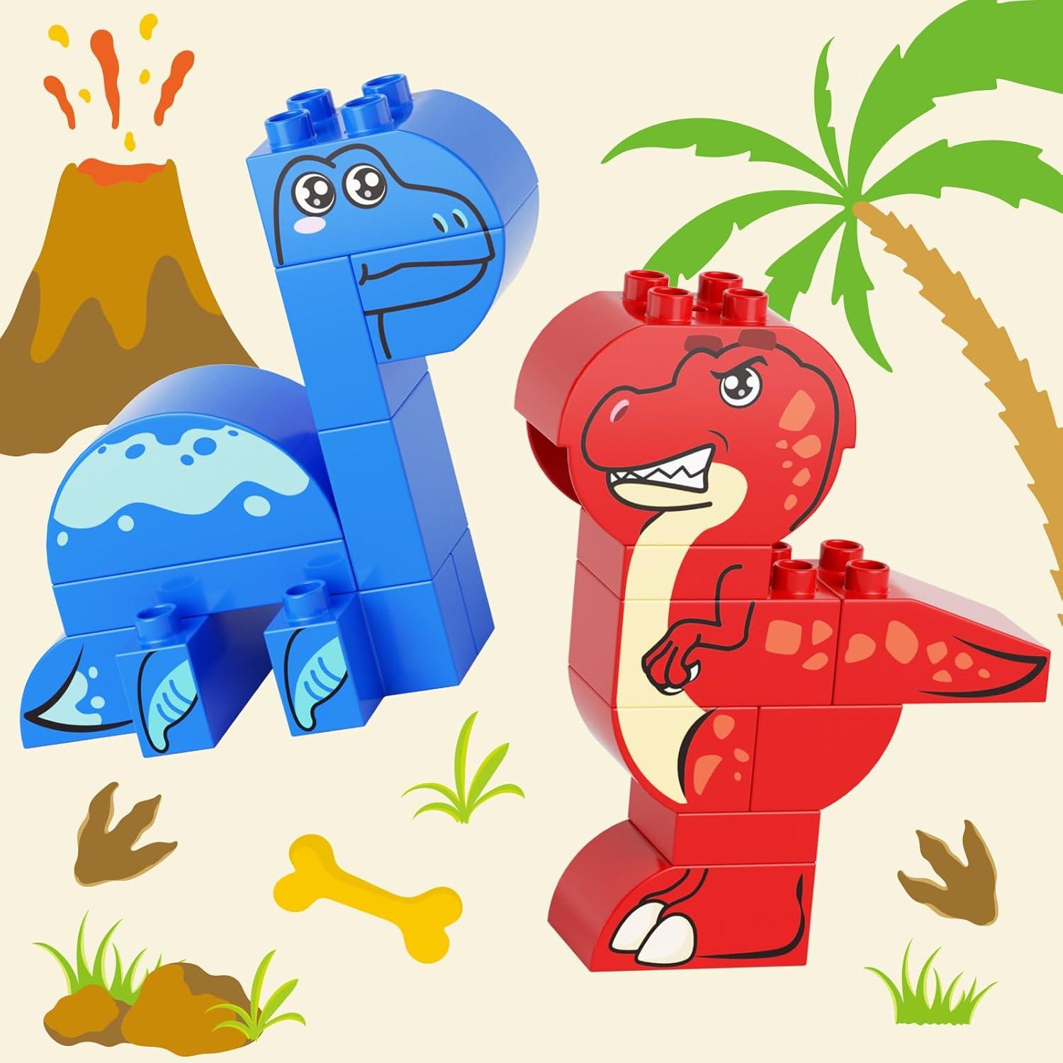 Set de Bloques de Construcción de Dinosaurios Burgmate 5 Piezas