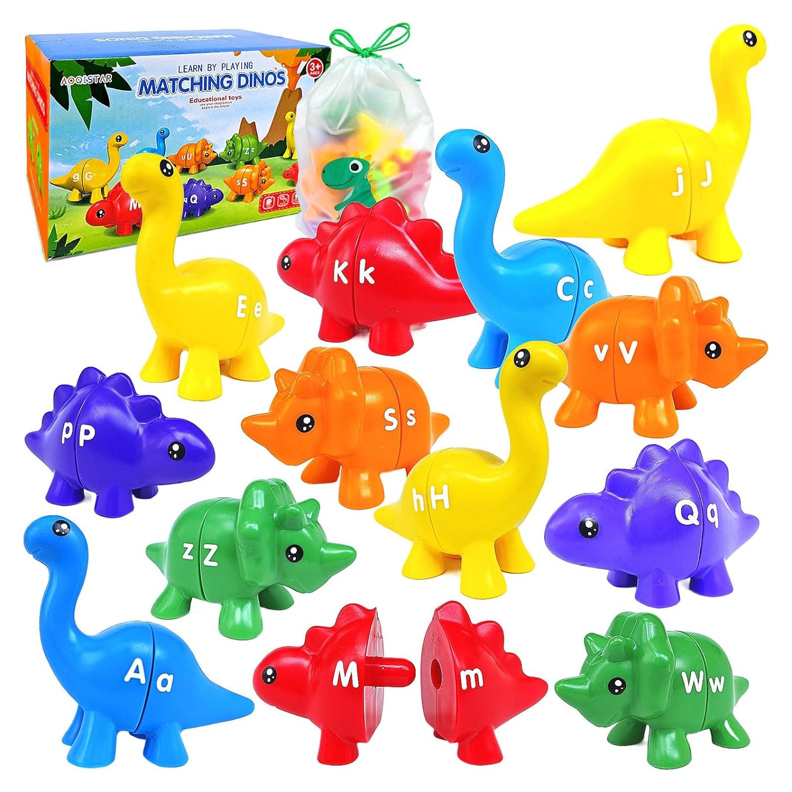 Juguete Educativo Dinosaurios con Letras para Niños 3-5 Años