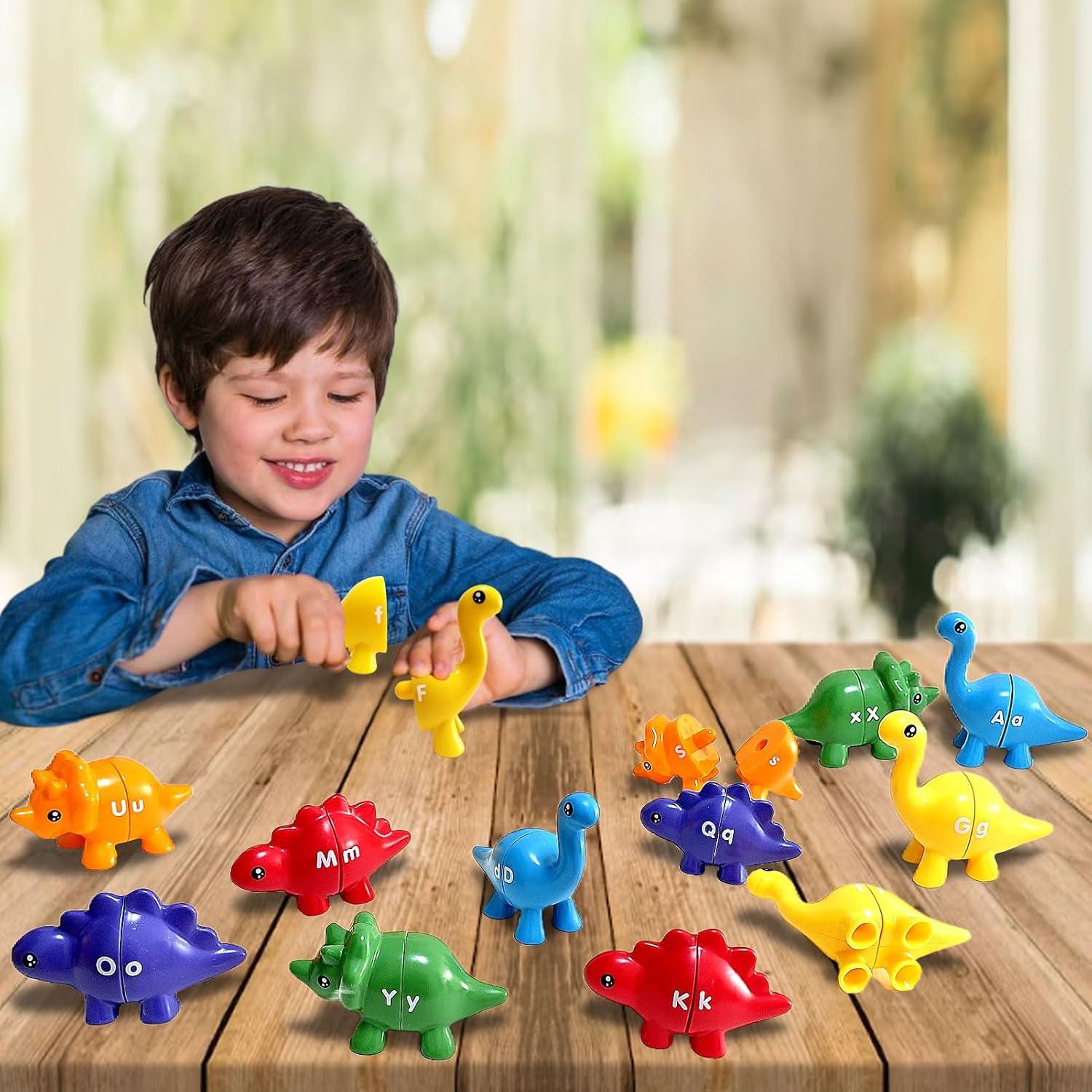 Juguete Educativo Dinosaurios con Letras para Niños 3-5 Años