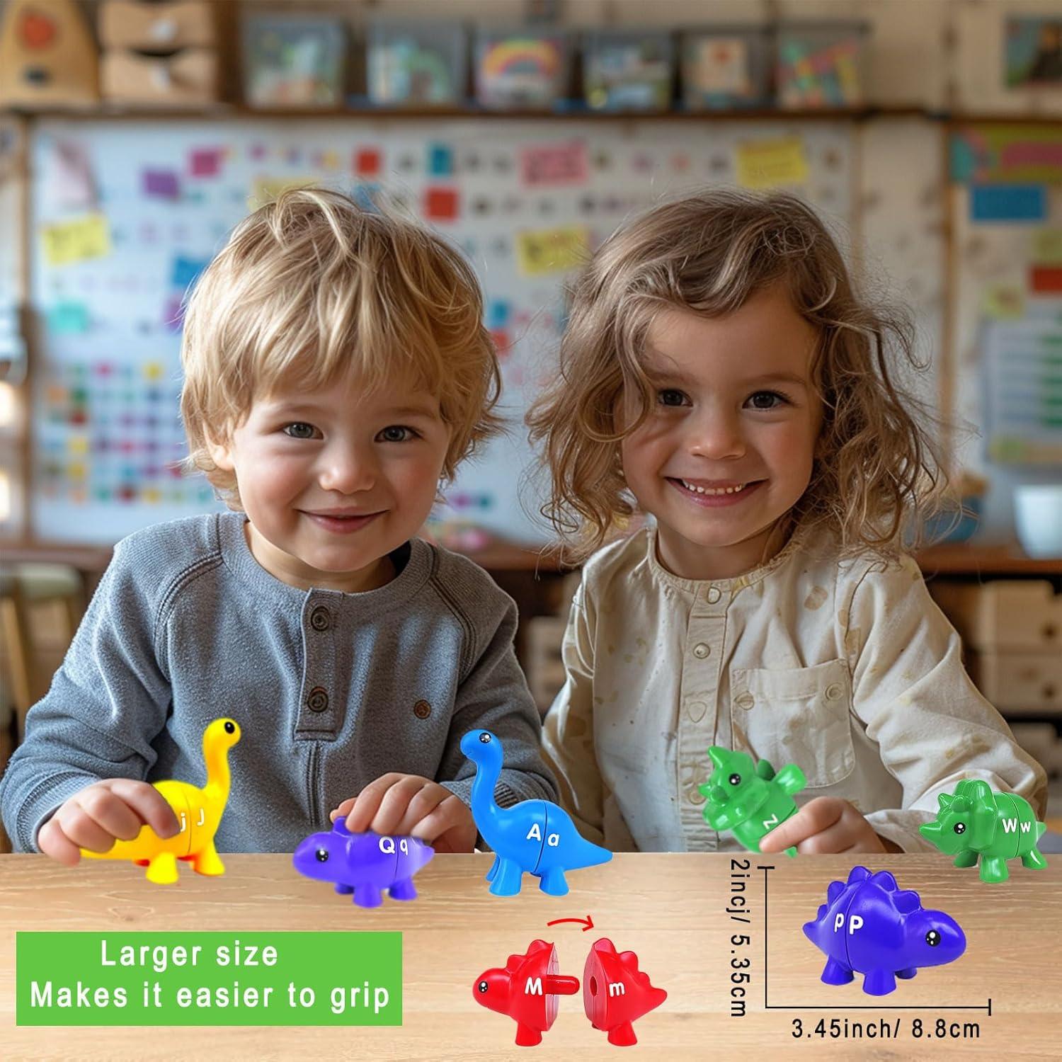 Juguete Educativo Dinosaurios con Letras para Niños 3-5 Años