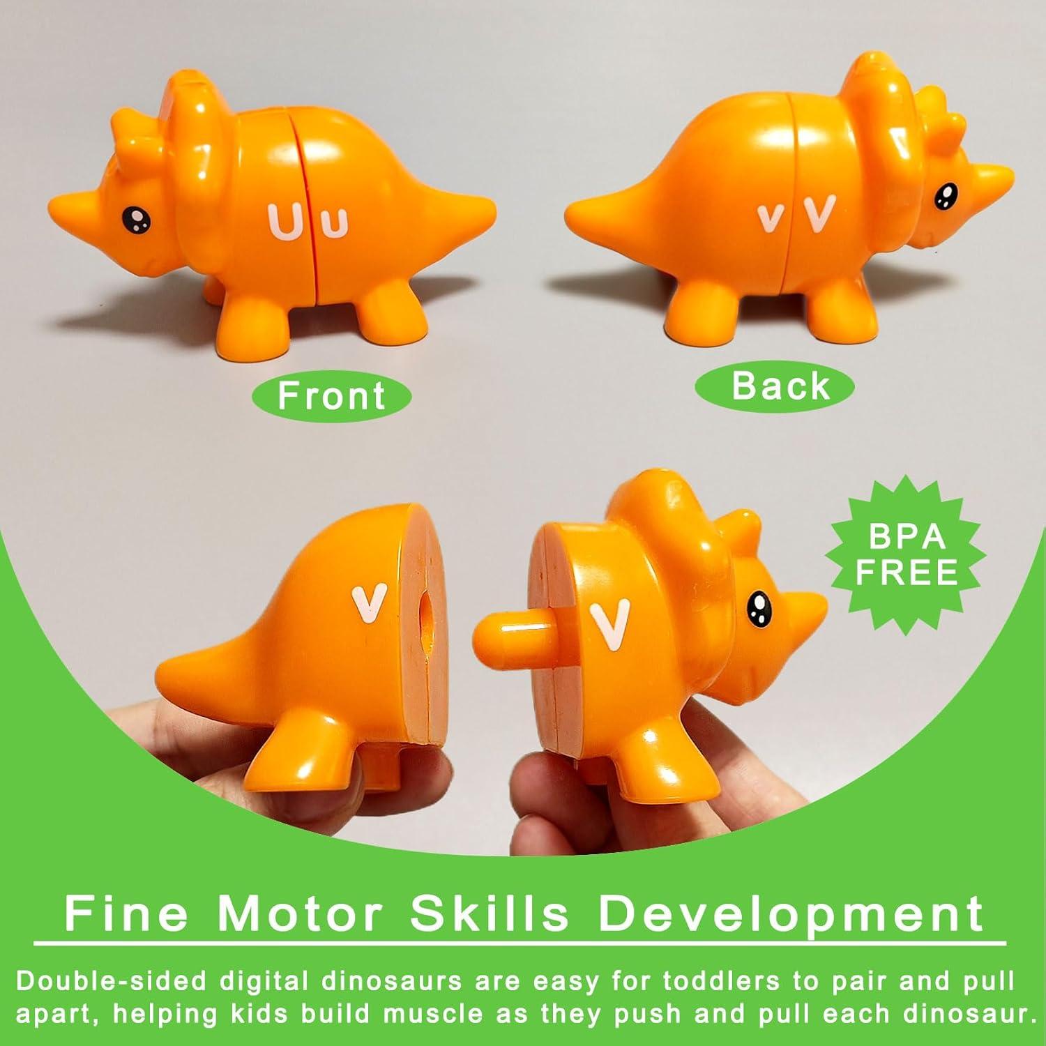 Juguete Educativo Dinosaurios con Letras para Niños 3-5 Años