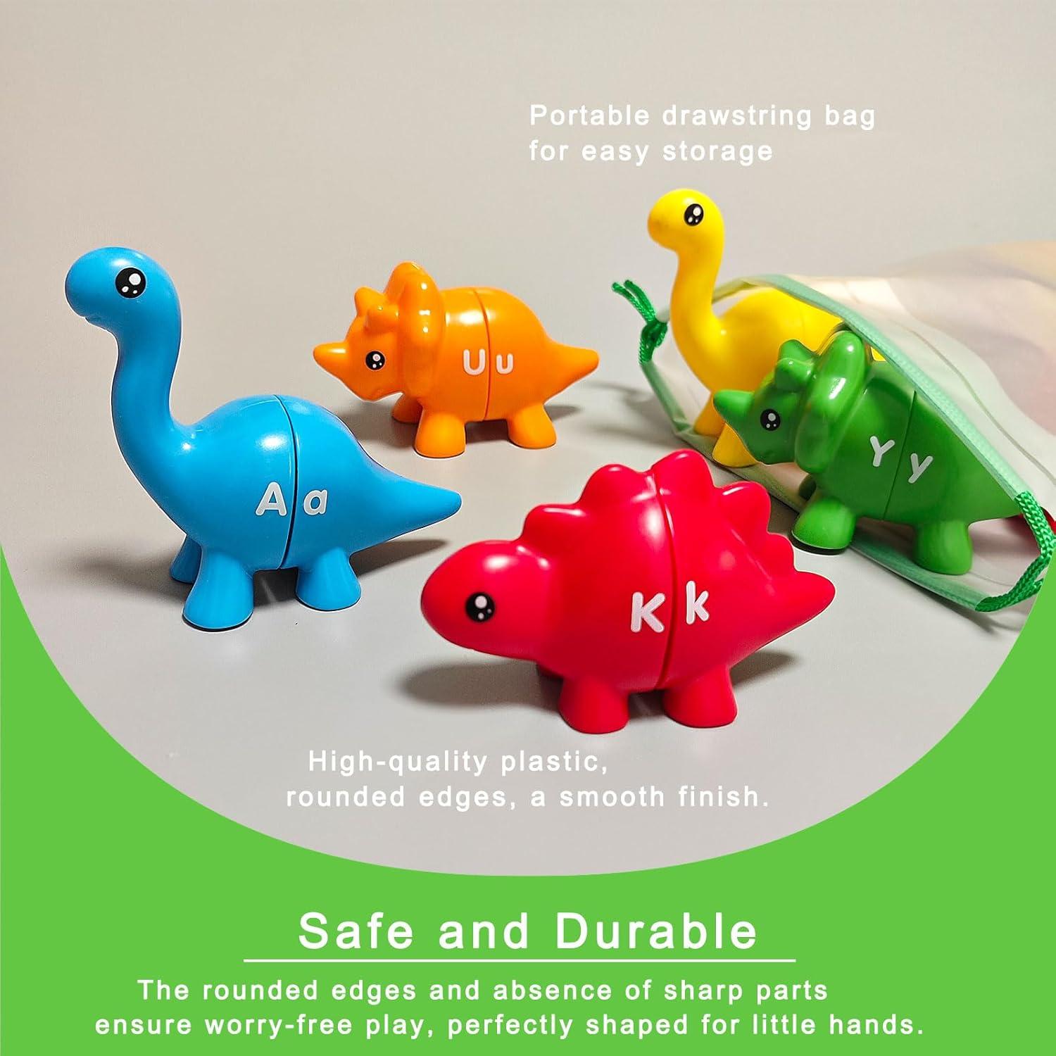 Juguete Educativo Dinosaurios con Letras para Niños 3-5 Años