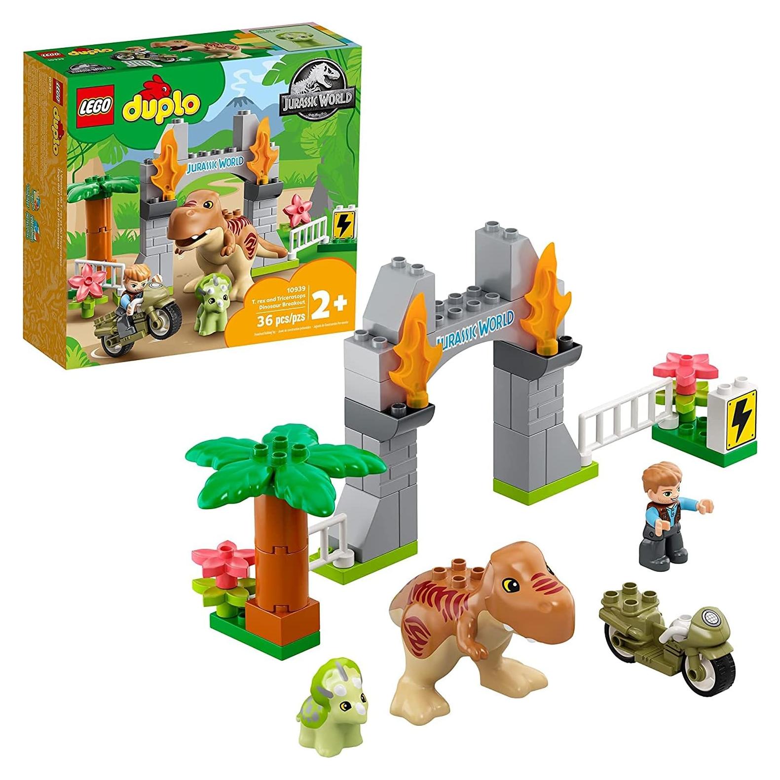 LEGO DUPLO Mundo Jurásico T. rex y Triceratops 10939 - 36 Piezas
