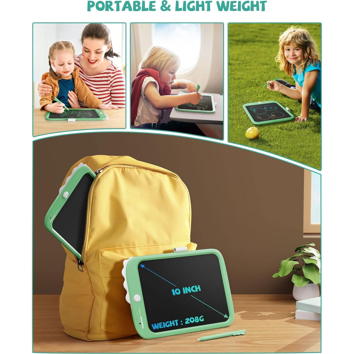 Tableta de Escritura LCD TEKFUN 10" Verde para Niños