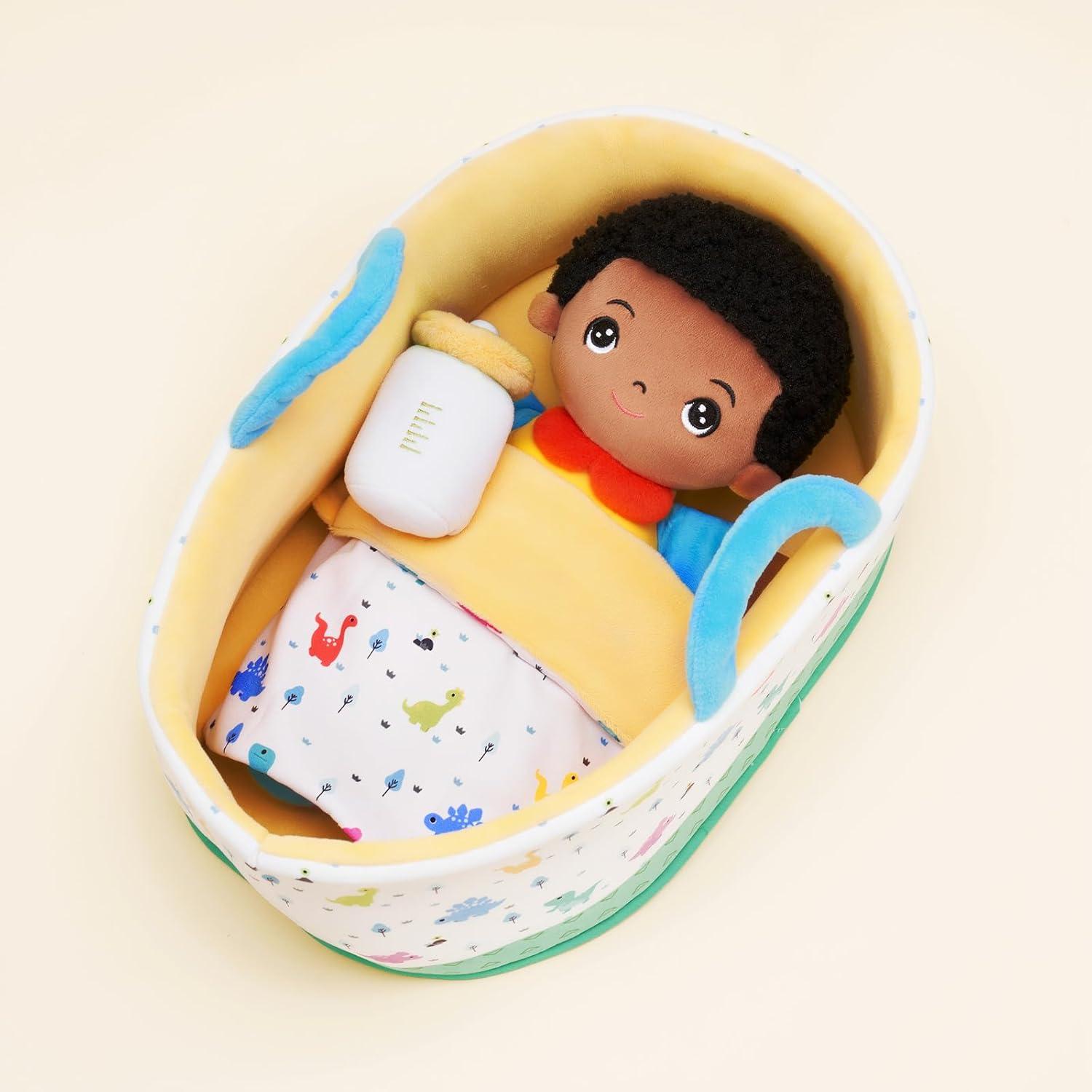 Muñeca Suave Negra OUOZZZ para Niños 30.5 cm Regalo Cumpleaños