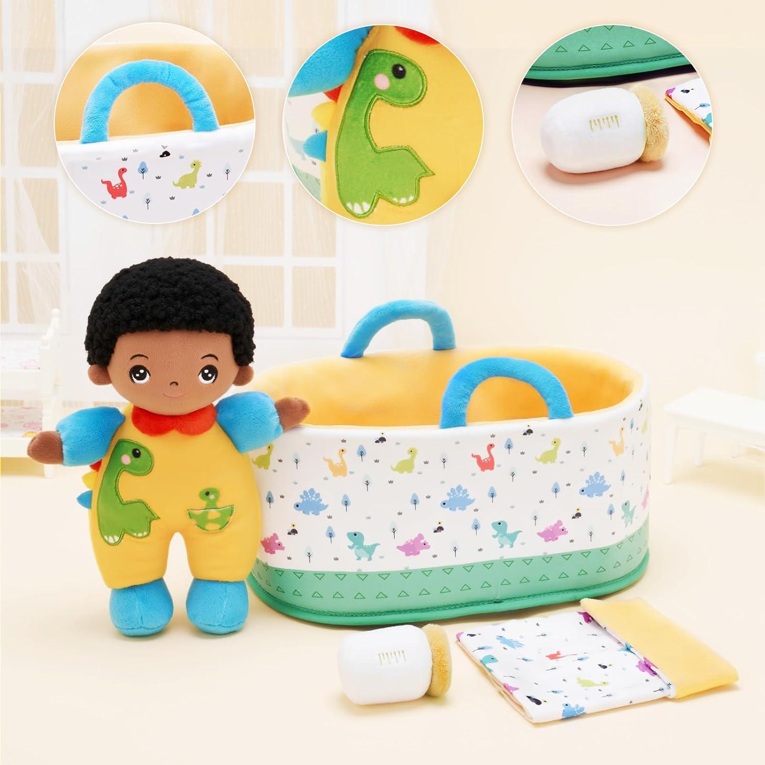 Muñeca Suave Negra OUOZZZ para Niños 30.5 cm Regalo Cumpleaños