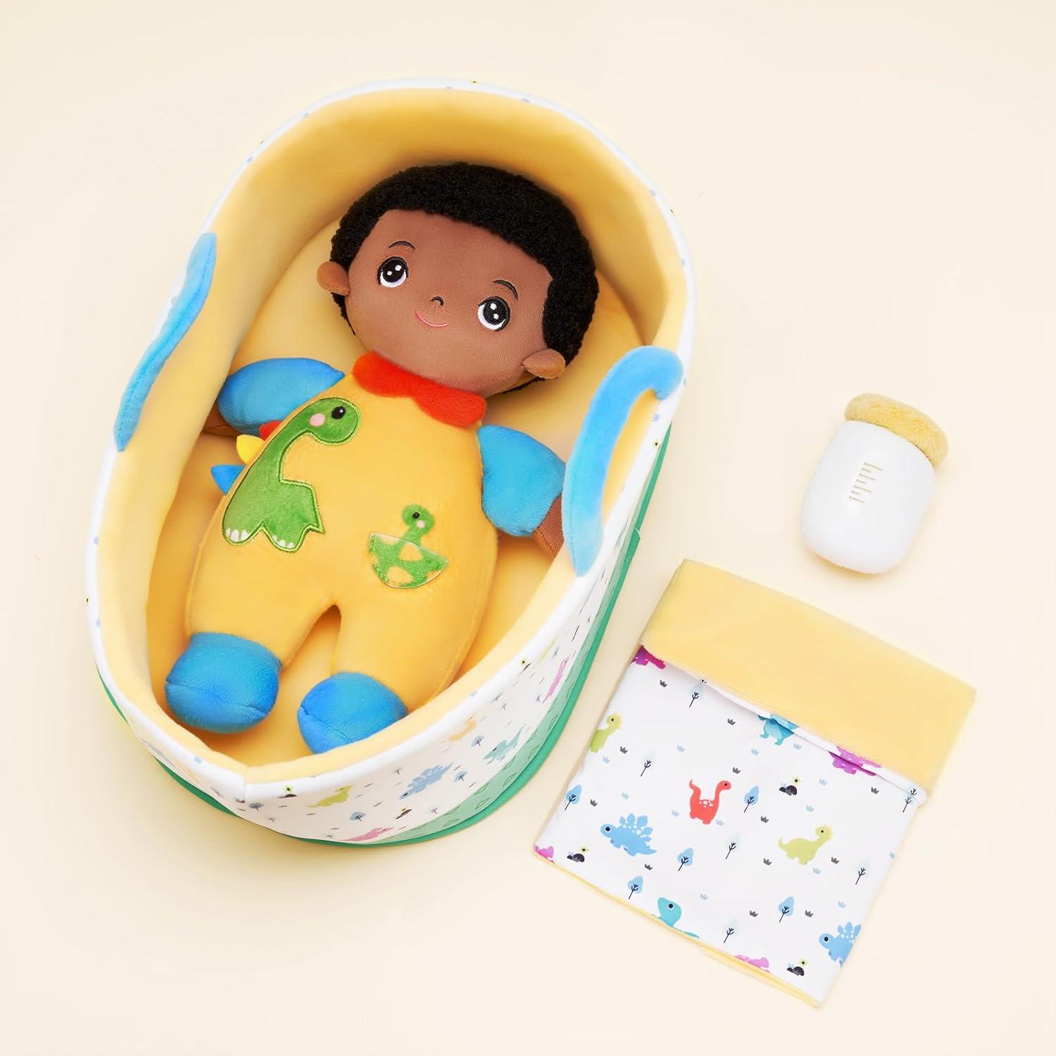 Muñeca Suave Negra OUOZZZ para Niños 30.5 cm Regalo Cumpleaños