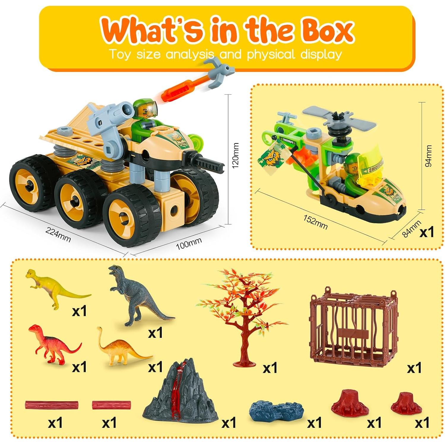 Set de Construcción HOMETTER Dinosaurios 94 Piezas 5+ Años