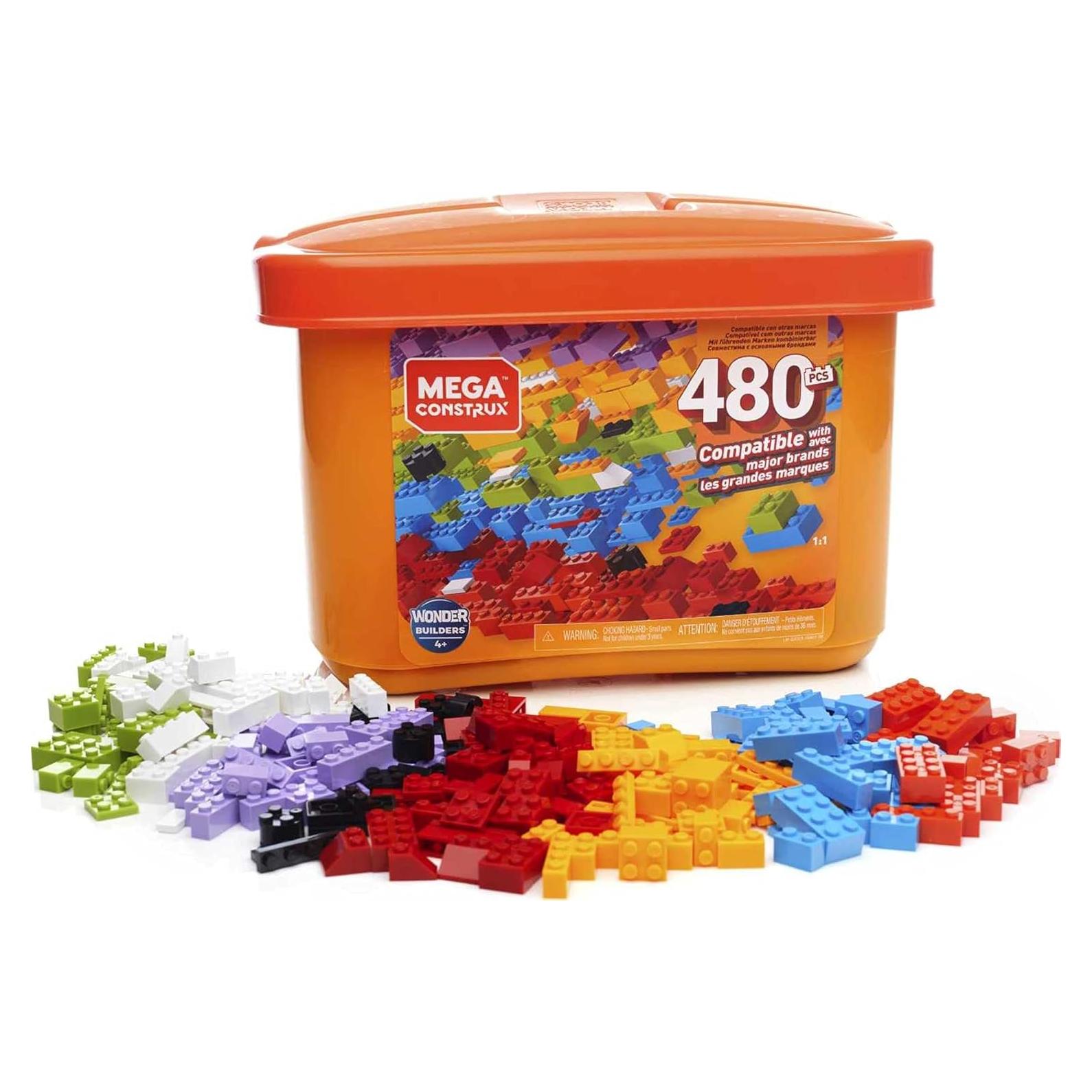 Mega Construx Caja de Ladrillos 480 Piezas Multicolor GJD23