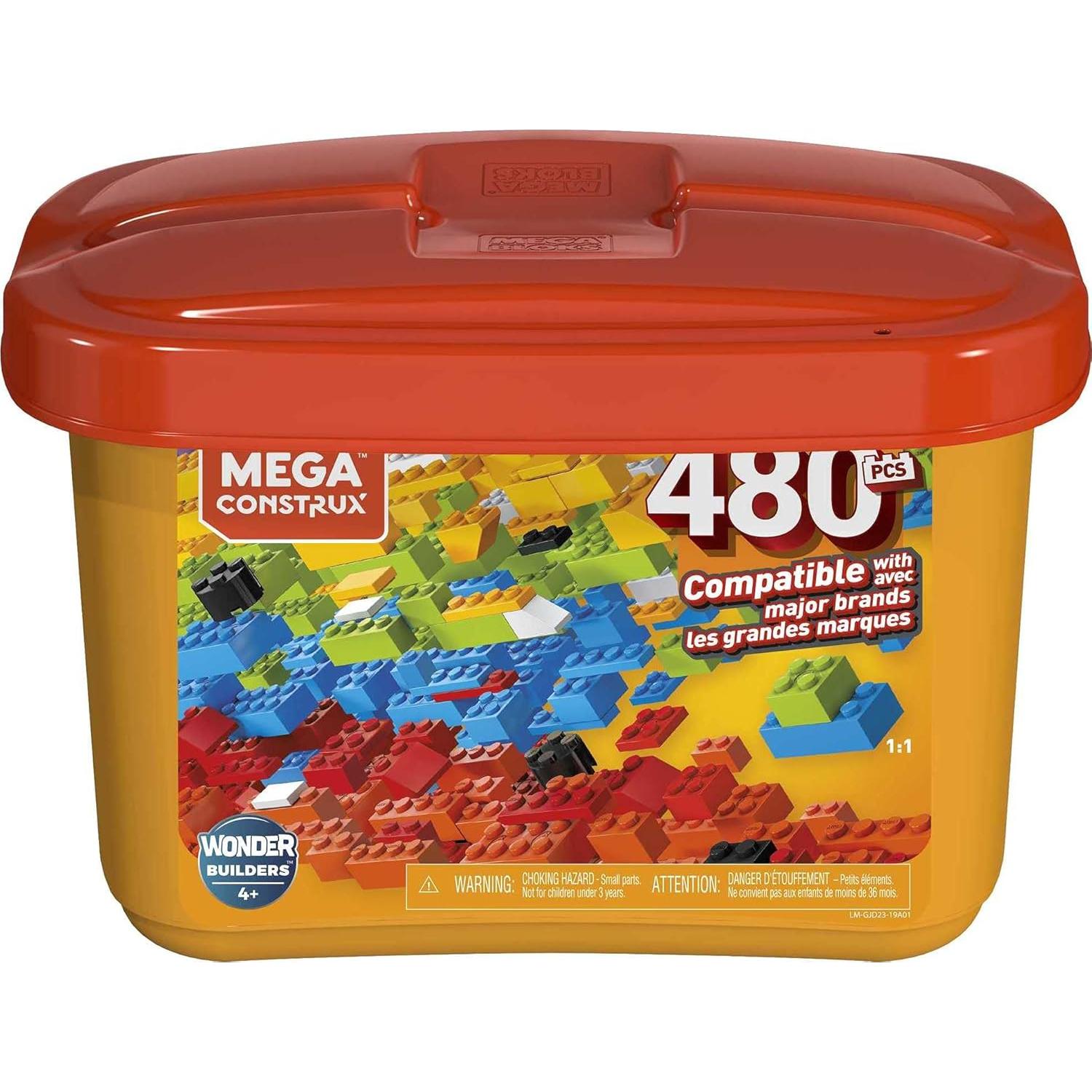 Mega Construx Caja de Ladrillos 480 Piezas Multicolor GJD23
