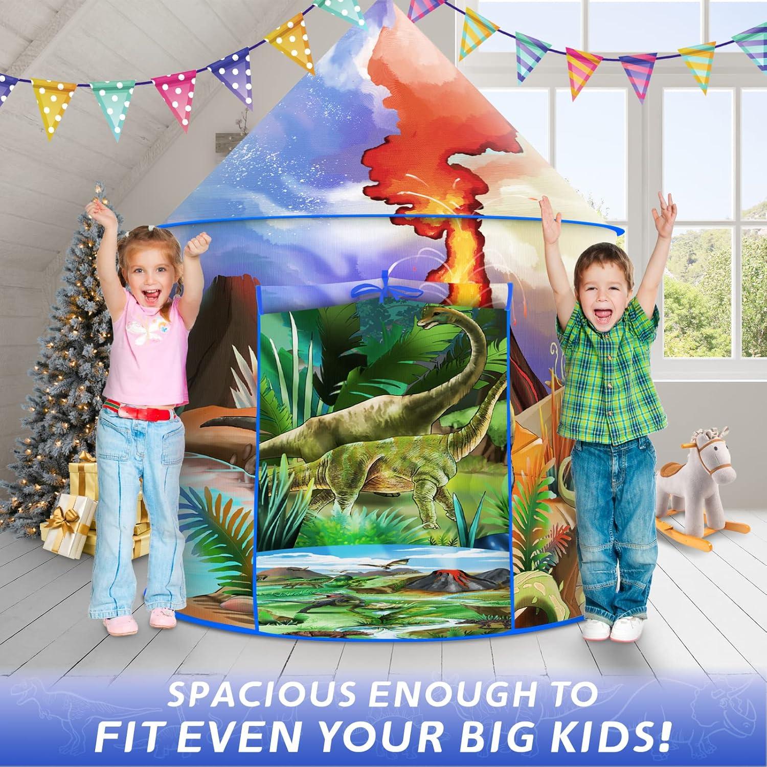 Tienda de Dinosaurios Plegable Afomida 135 cm para Niños