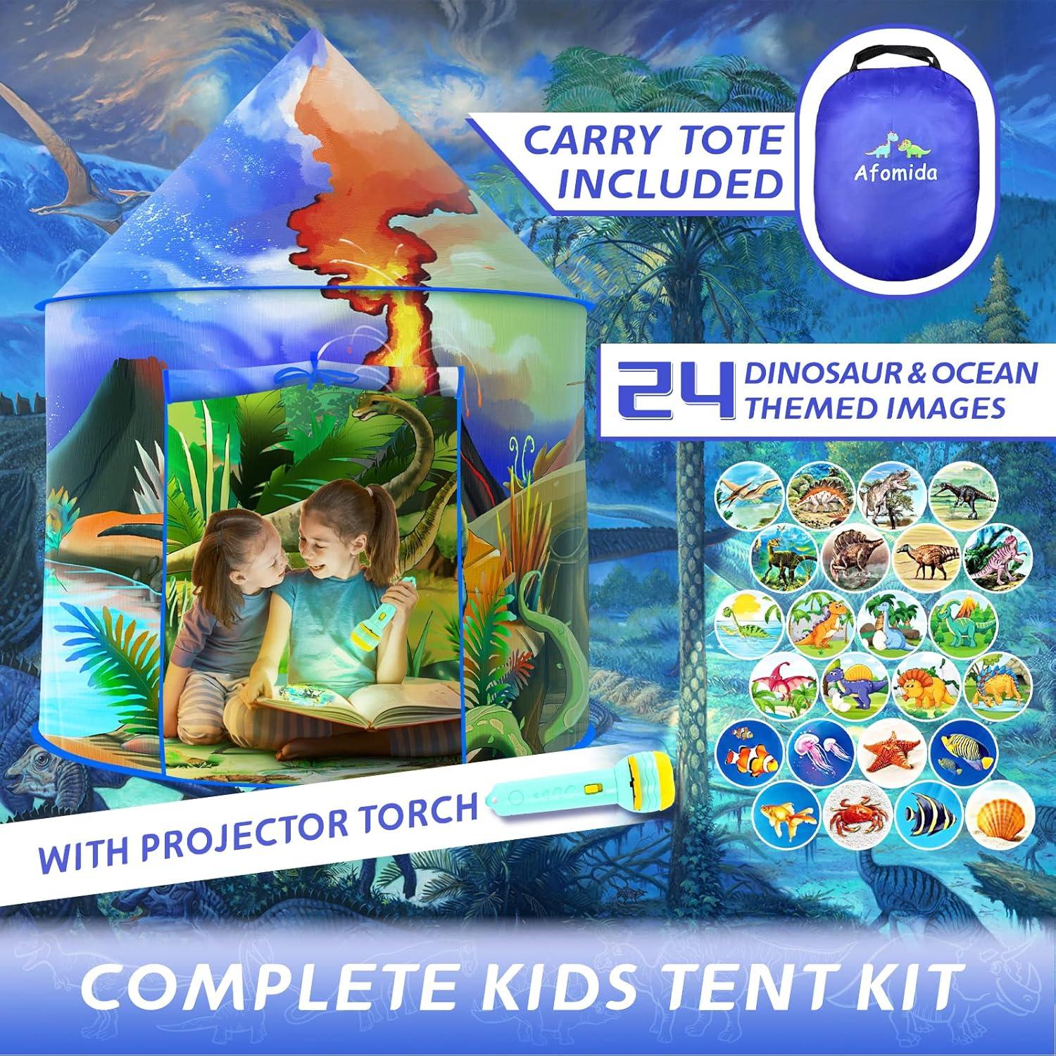 Tienda de Dinosaurios Plegable Afomida 135 cm para Niños