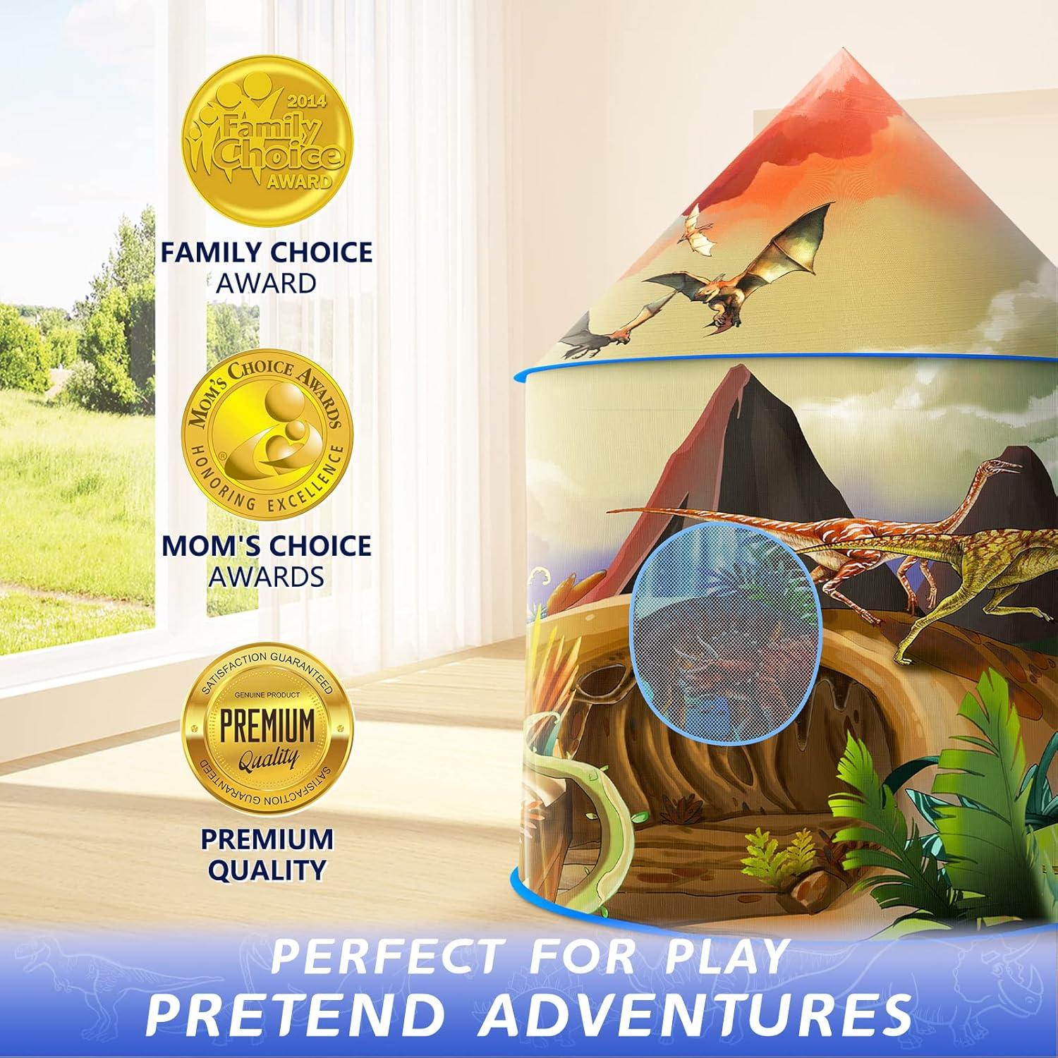 Tienda de Dinosaurios Plegable Afomida 135 cm para Niños
